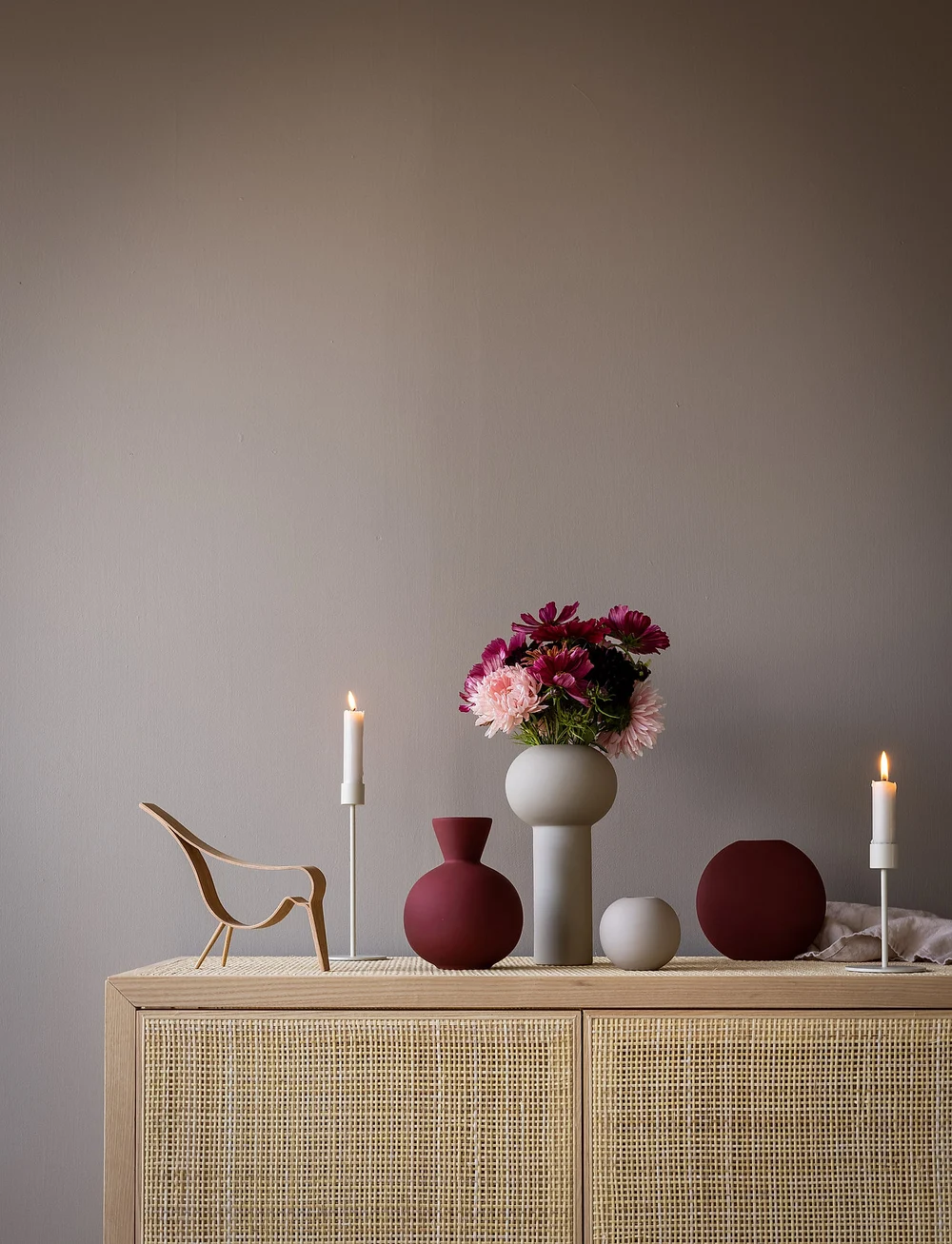 Cooee Design - Pillar Vase 24cm - vasen - sand - 2