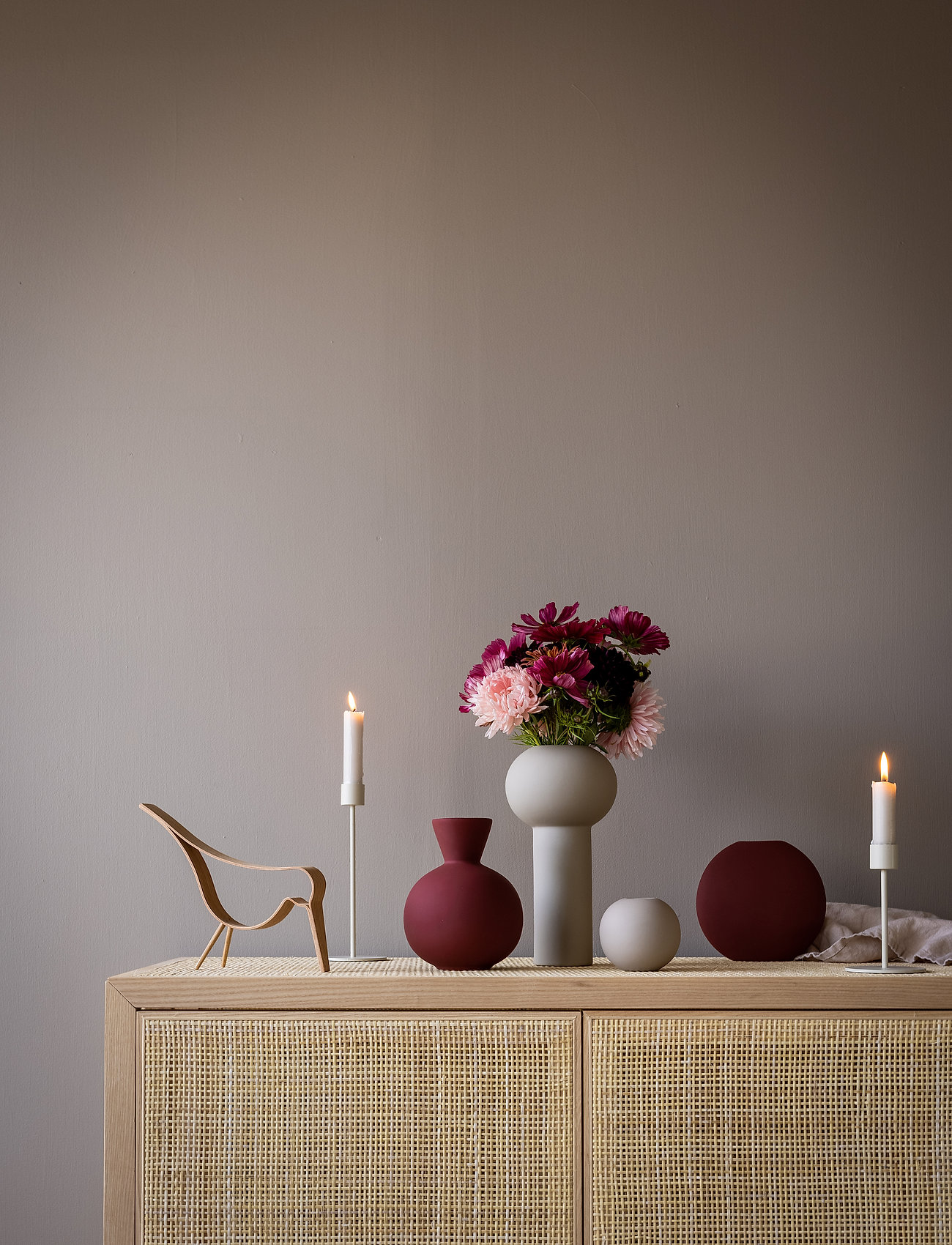 Cooee Design - Pillar Vase 24cm - köp efter pris - sand - 2