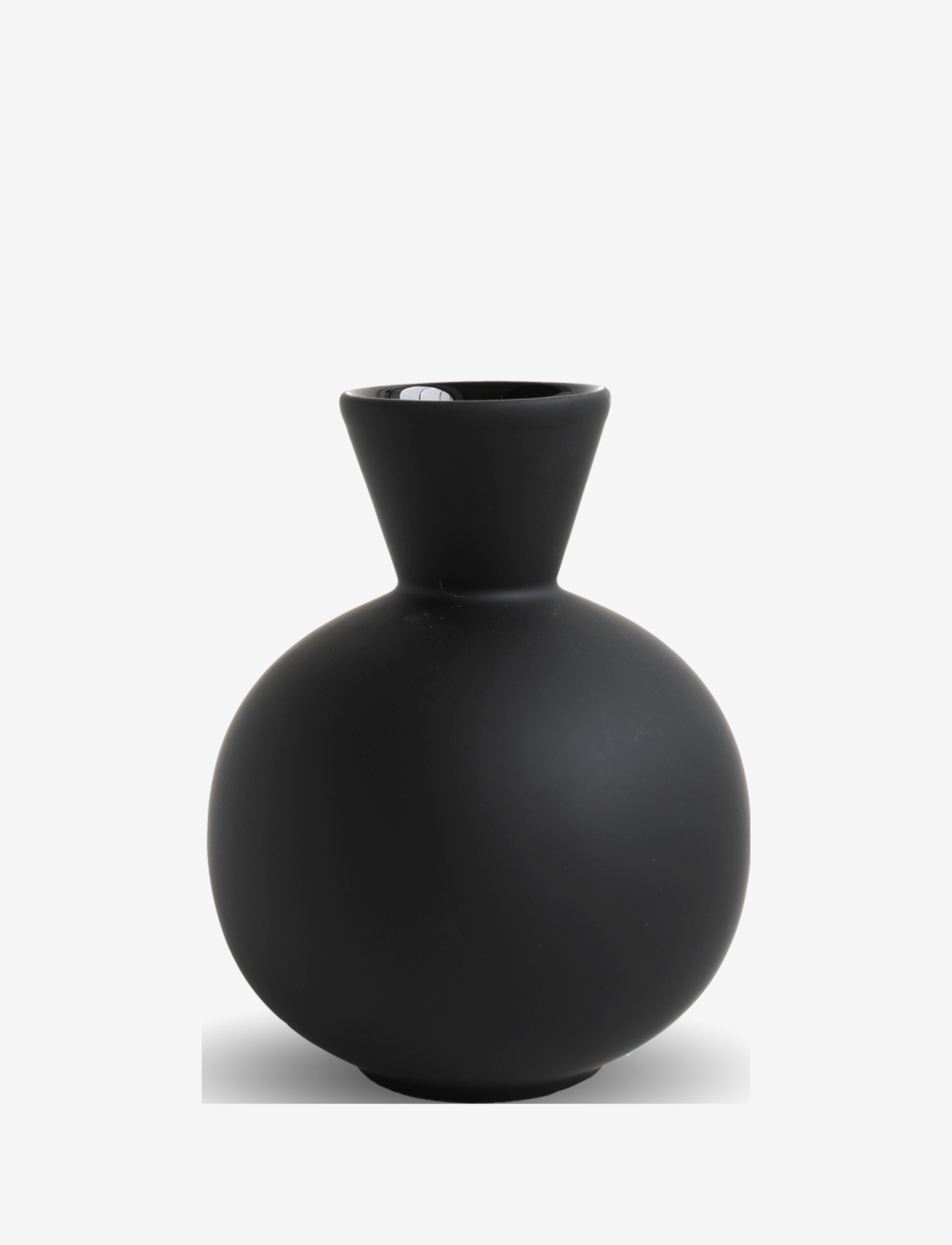 Trumpet Vase 16cm - BLACK
