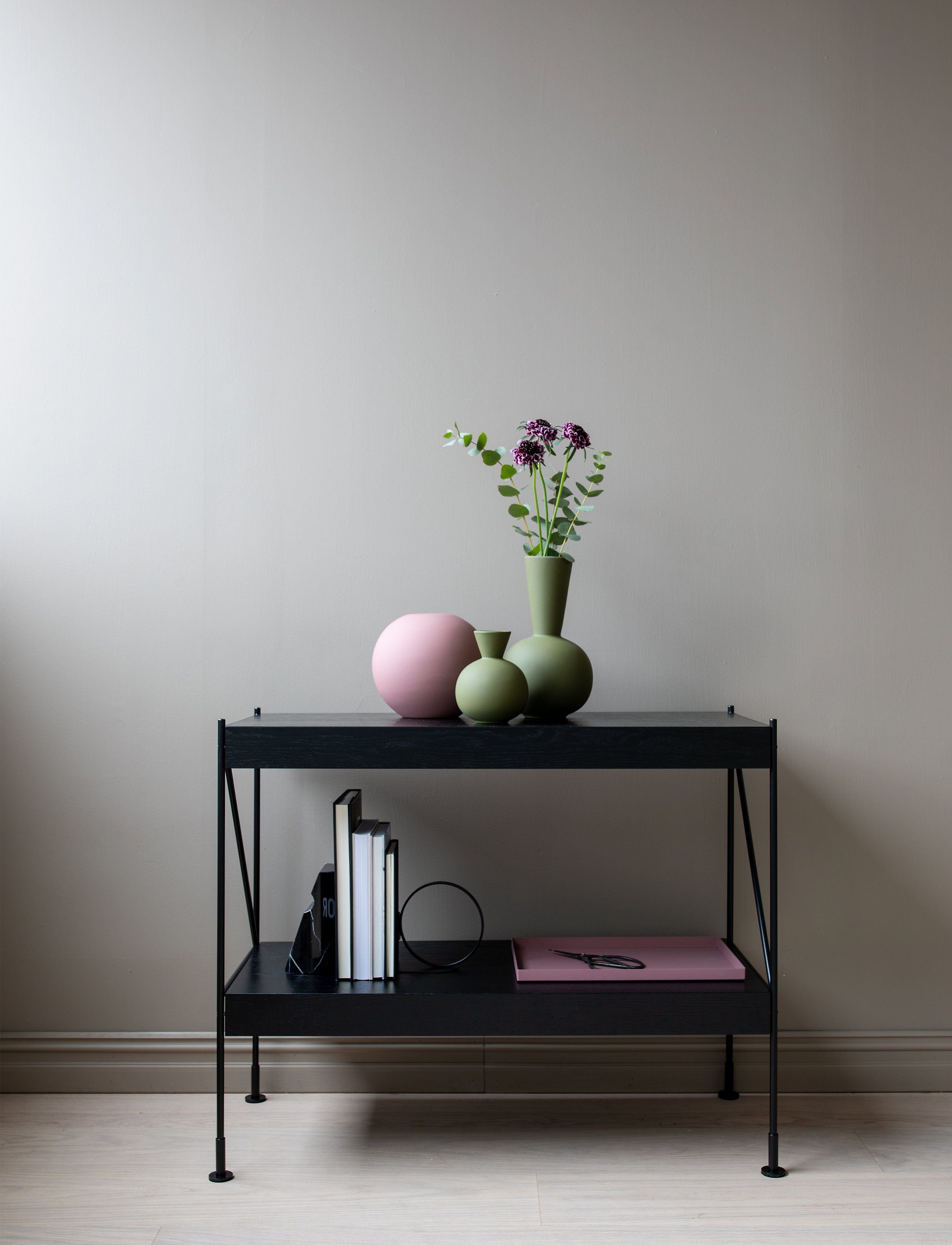 Cooee Design Trumpet Vase 30cm, H30 cm, Green, Vaser > Store Vaser, Unisex
