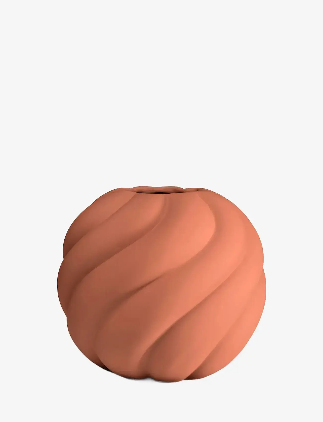 Cooee Design - Twist Ball Vase 20cm Brick red - vaser - brick red - 1