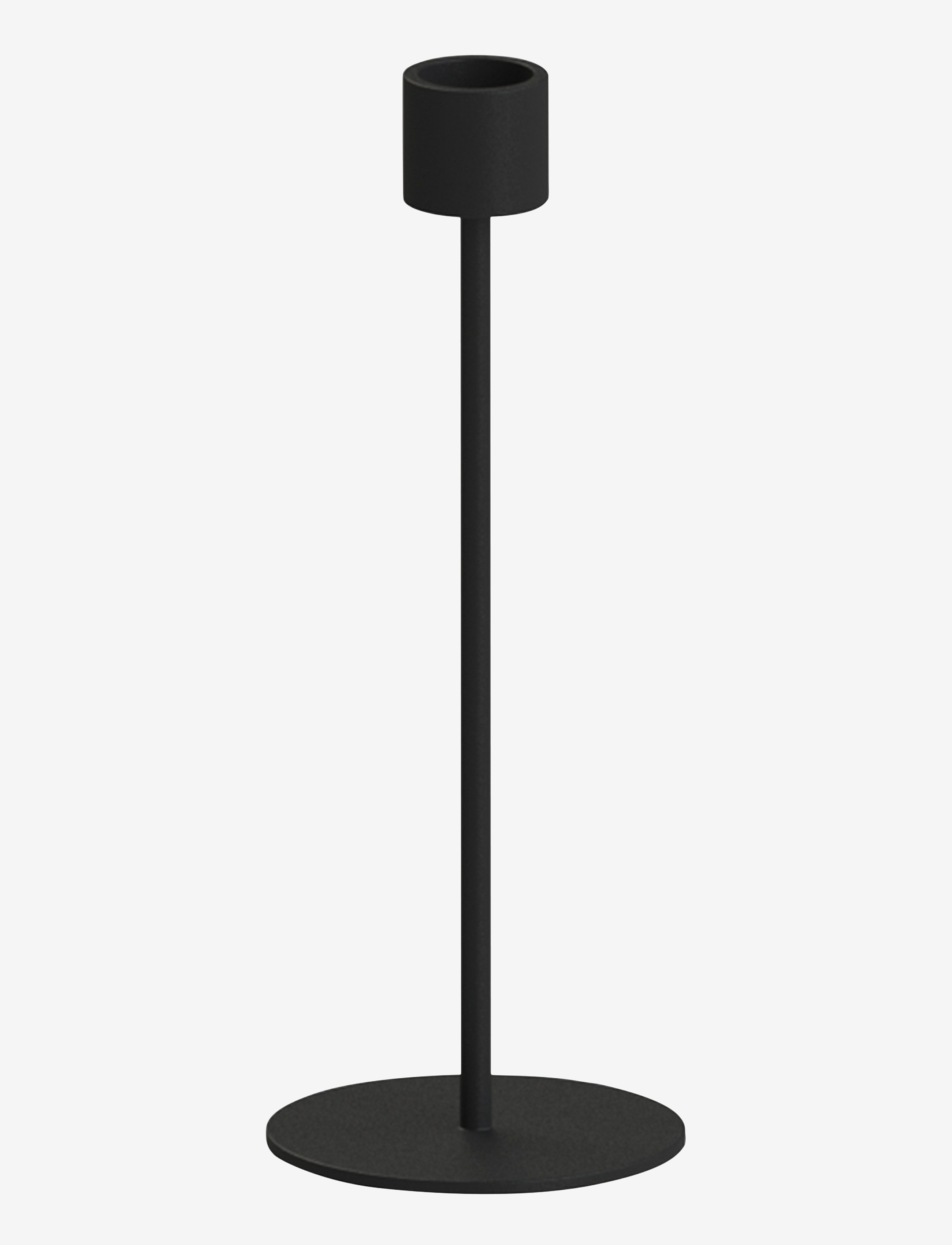 Cooee Design Candlestick 21Cm, H:21 cm, Candlesticks & Lanterns, Schwarz - Candlesticks, Homeware