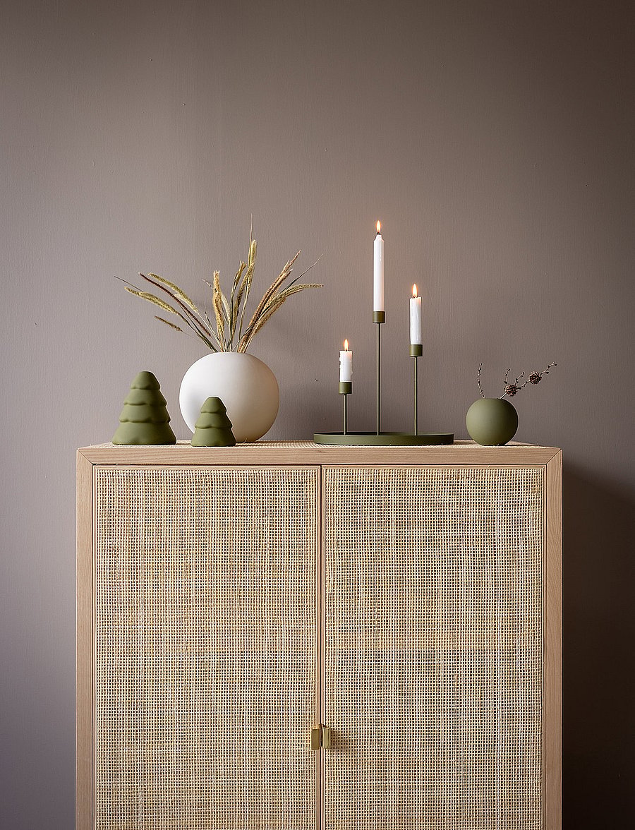 Cooee Design - Candlestick 21cm - die niedrigsten preise - olive - 2