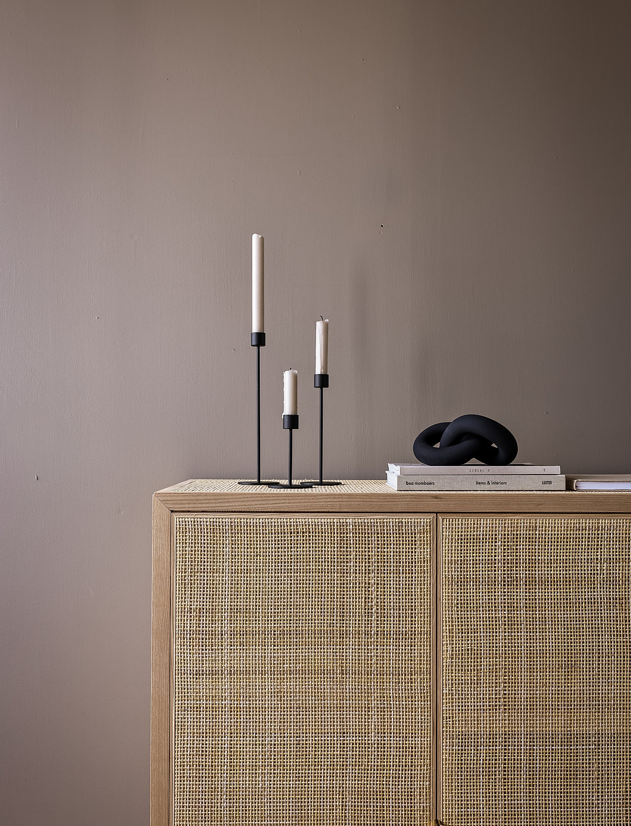 Cooee Design Candlestick 13Cm, H:13 cm 9, Candlesticks & Lanterns, Schwarz - Candlesticks, Homeware