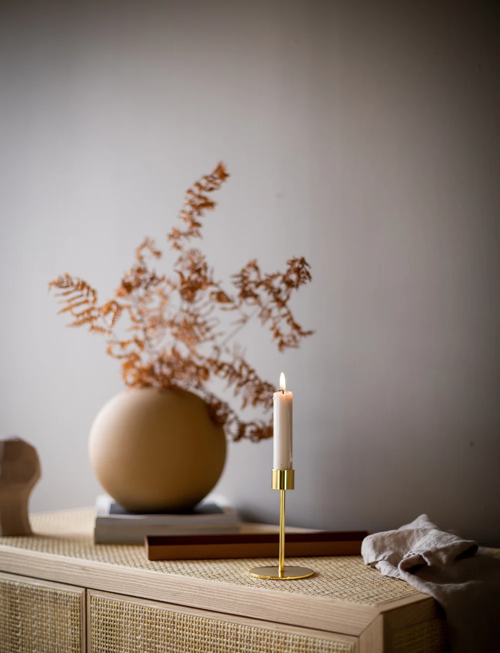 Cooee Design - Candlestick 13cm - kerzenständer - brass - 1