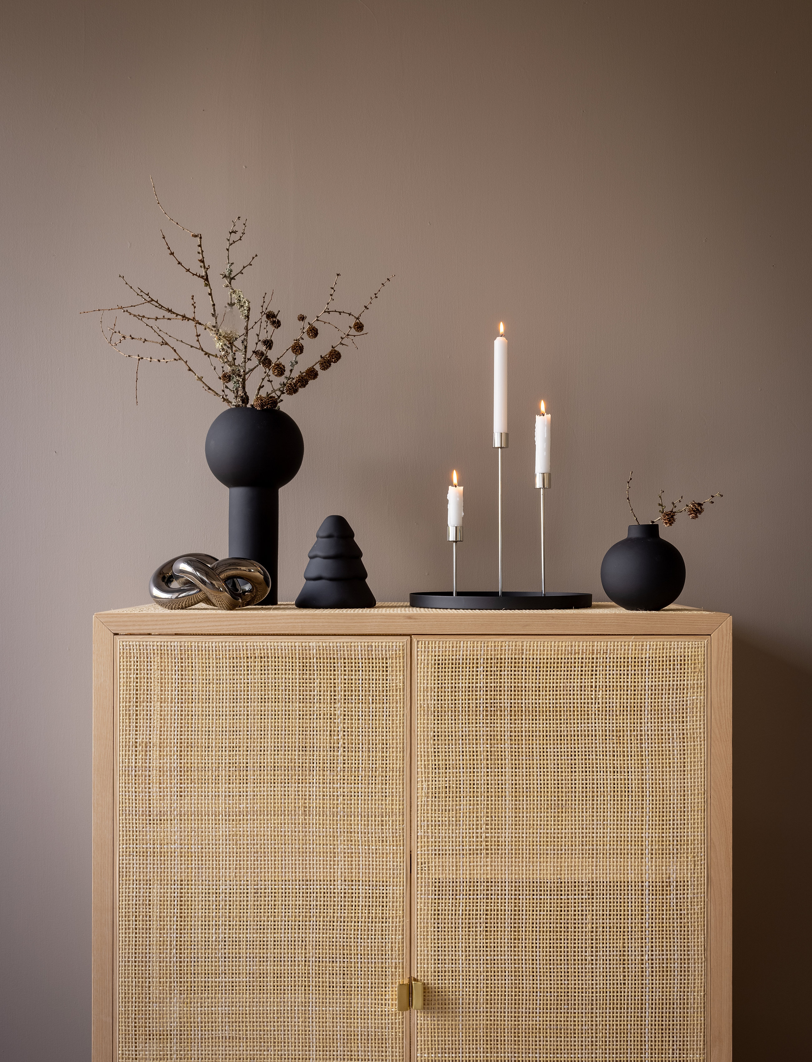 Cooee Design Candlestick 13Cm, One Size 9, Candlesticks & Lanterns, Silber - Candlesticks, Homeware