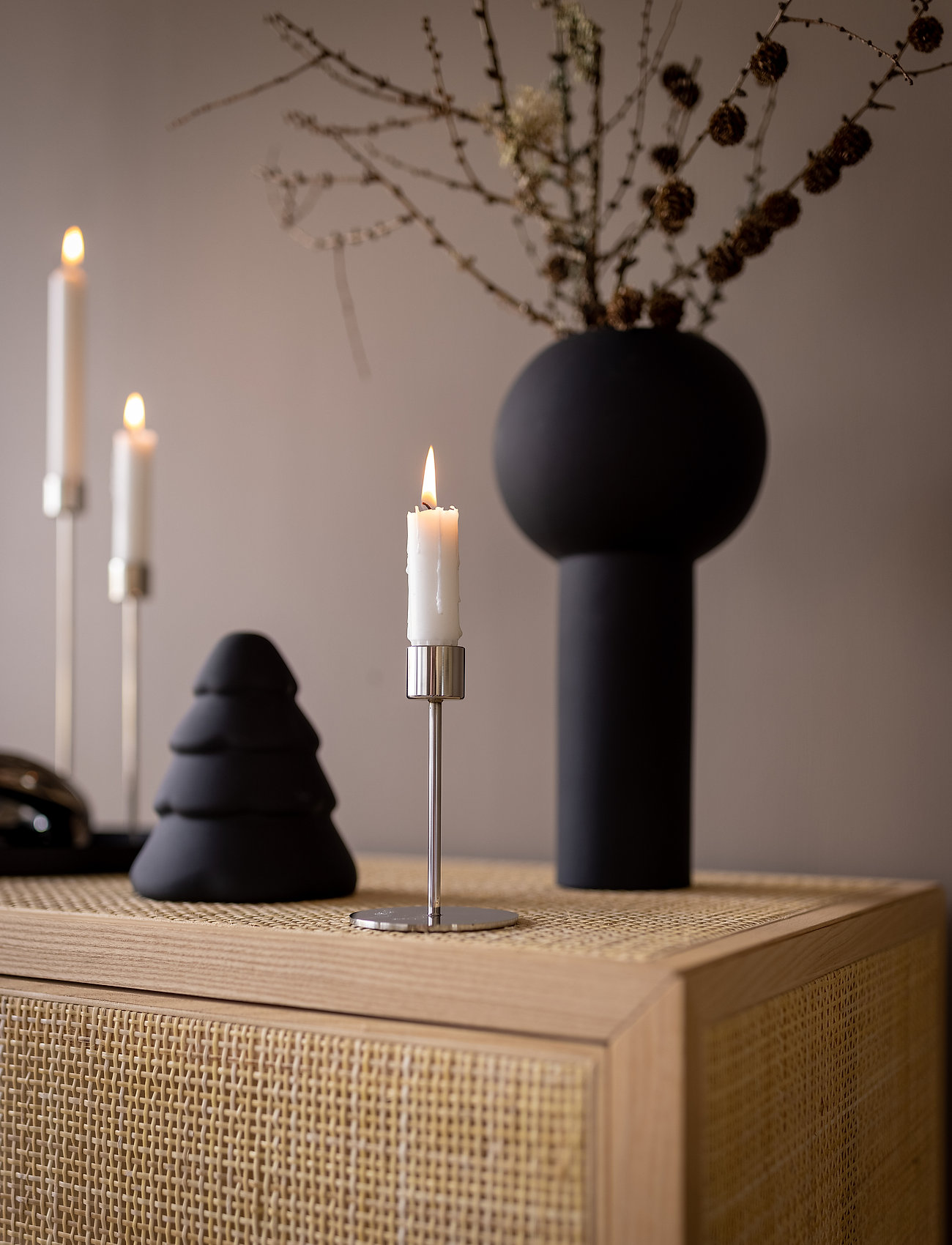 Cooee Design - Candlestick 13cm - die niedrigsten preise - stainless steel - 2