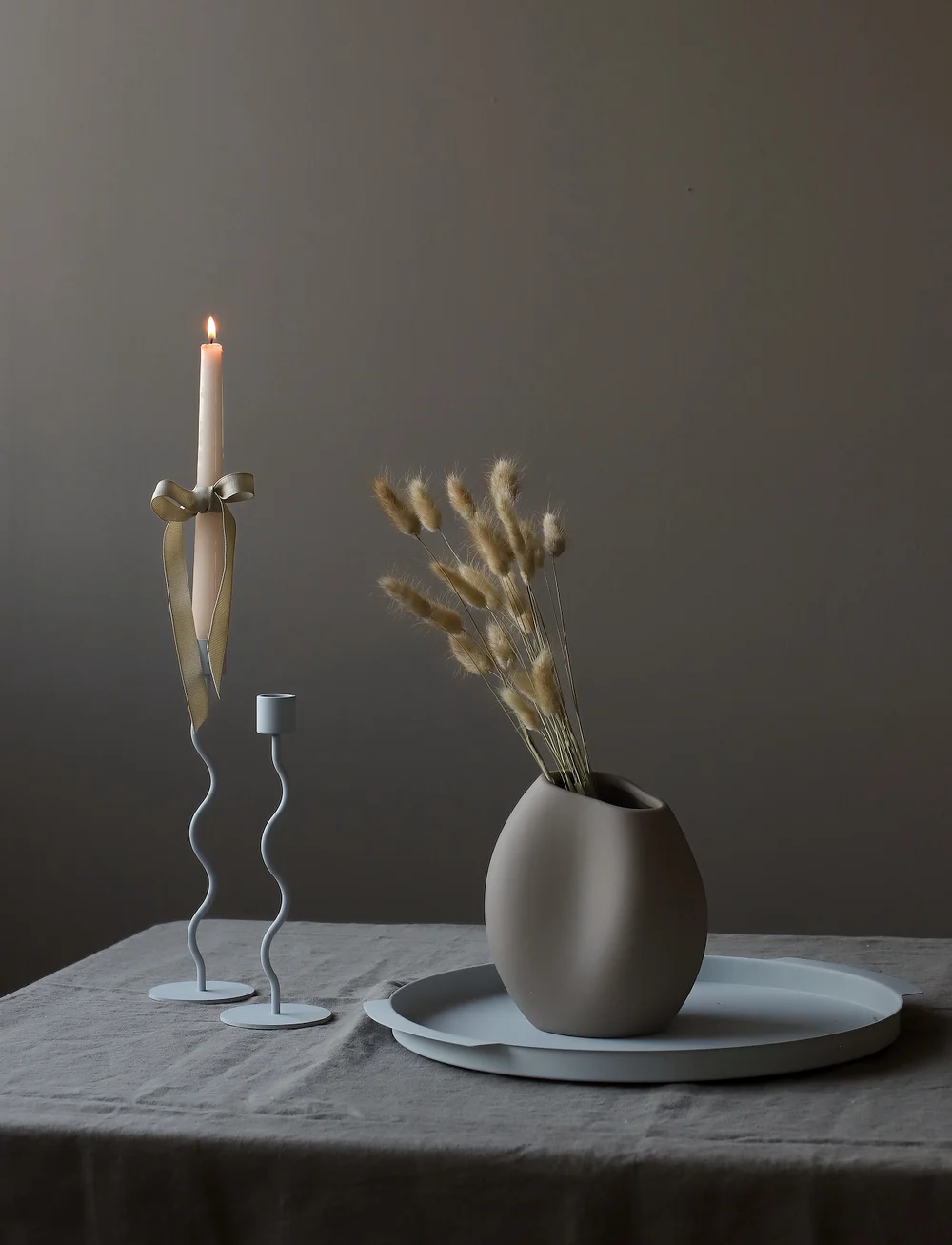 Cooee Design - Curved Candleholder - nach preis einkaufen - pale blue - 1