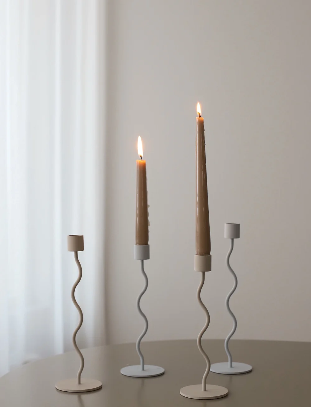 Cooee Design - Curved Candleholder - nach preis einkaufen - pale blue - 2