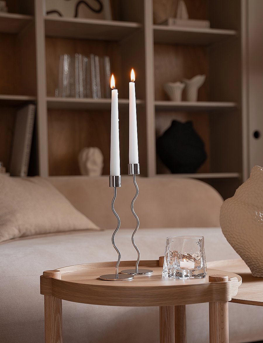 Cooee Design - Curved Candleholder - madalaimad hinnad - stainless steel - 1