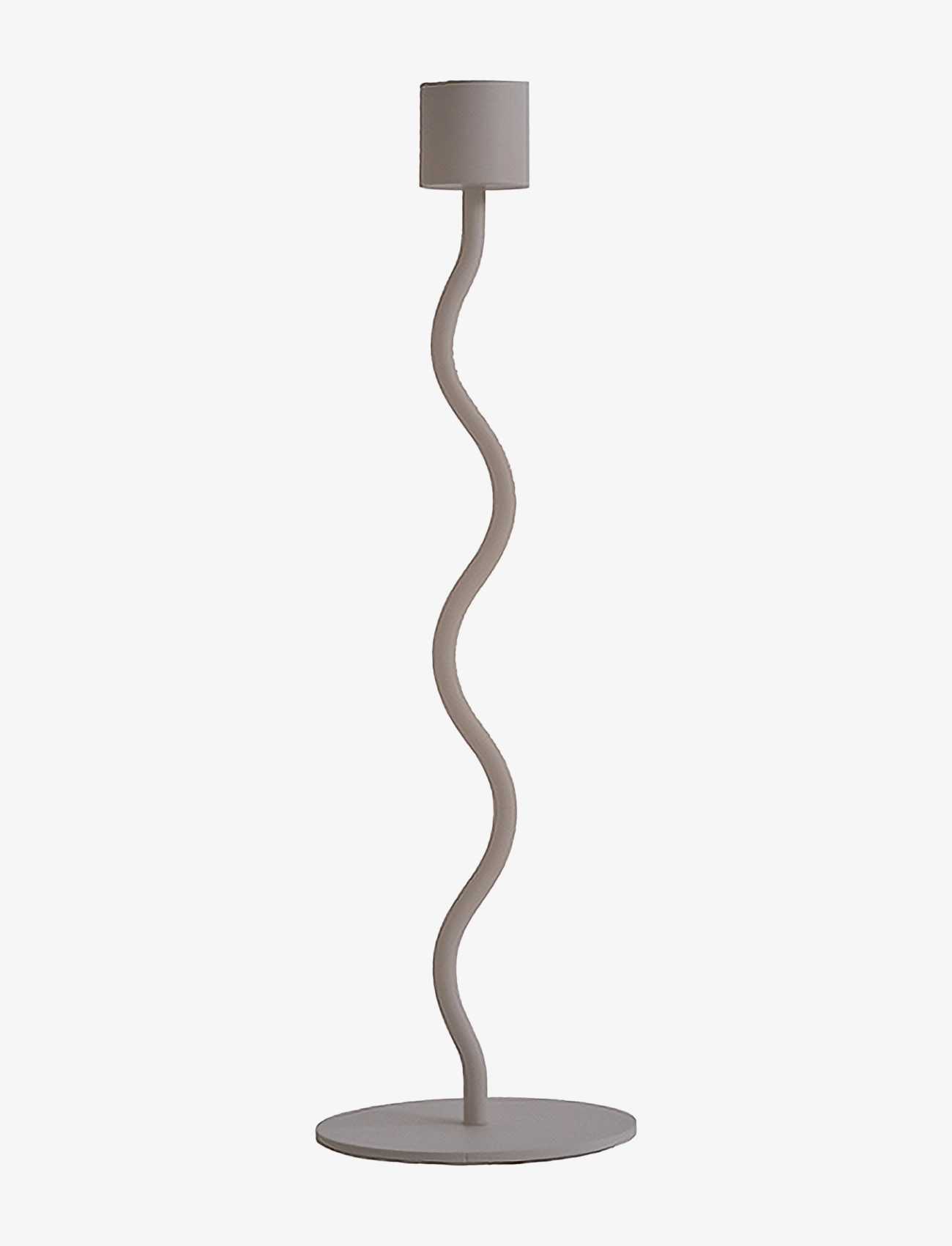 Cooee Design Curved Candlestick, H26 cm, Candlesticks & Lanterns, Beige - Candlesticks, Homeware