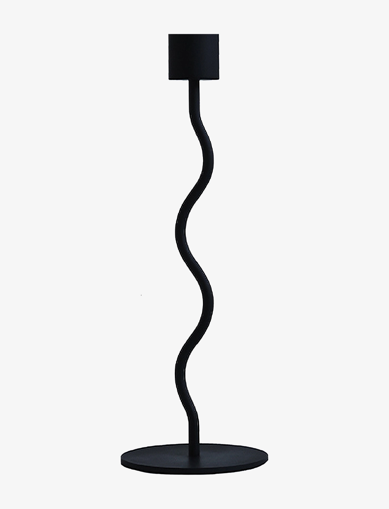 COOEE DESIGN Curved Candleholder Schwarz - H23CM - Unisex