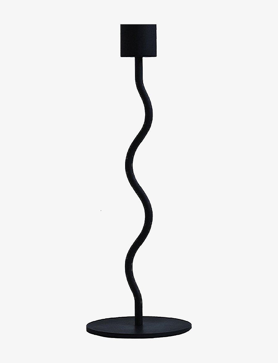 Cooee Design - Curved Candleholder - küünlajalad - black - 1