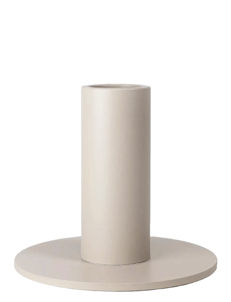 Cooee Design - Candlestick Low 70mm Sand - küünlajalad - sand - 1