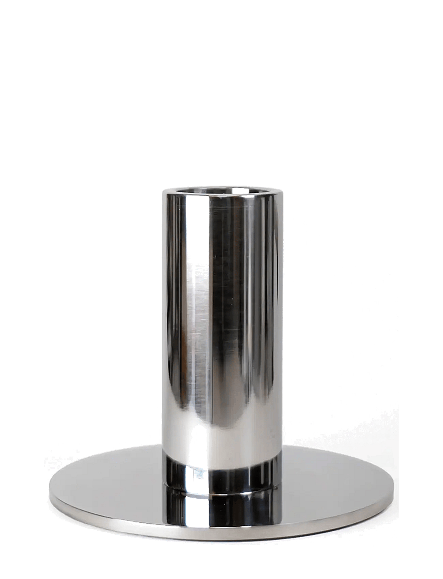 Cooee Design - Candlestick Low 70mm Stainless Steel - küünlajalad - stainless steel - 1