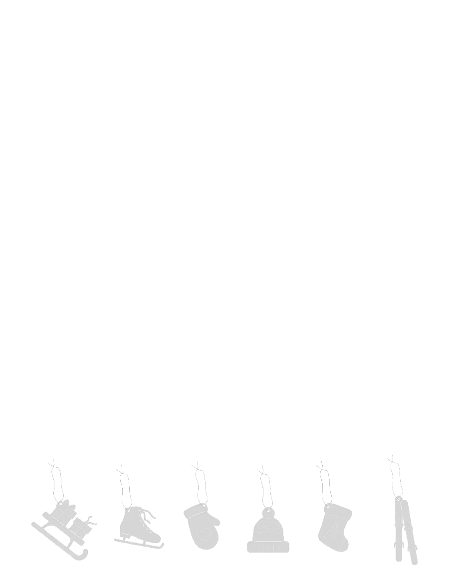 Cooee Design - Christmas Deco Winter acivities 6-pack Stainless Steel - weihnachtskugeln - stainless steel - 1