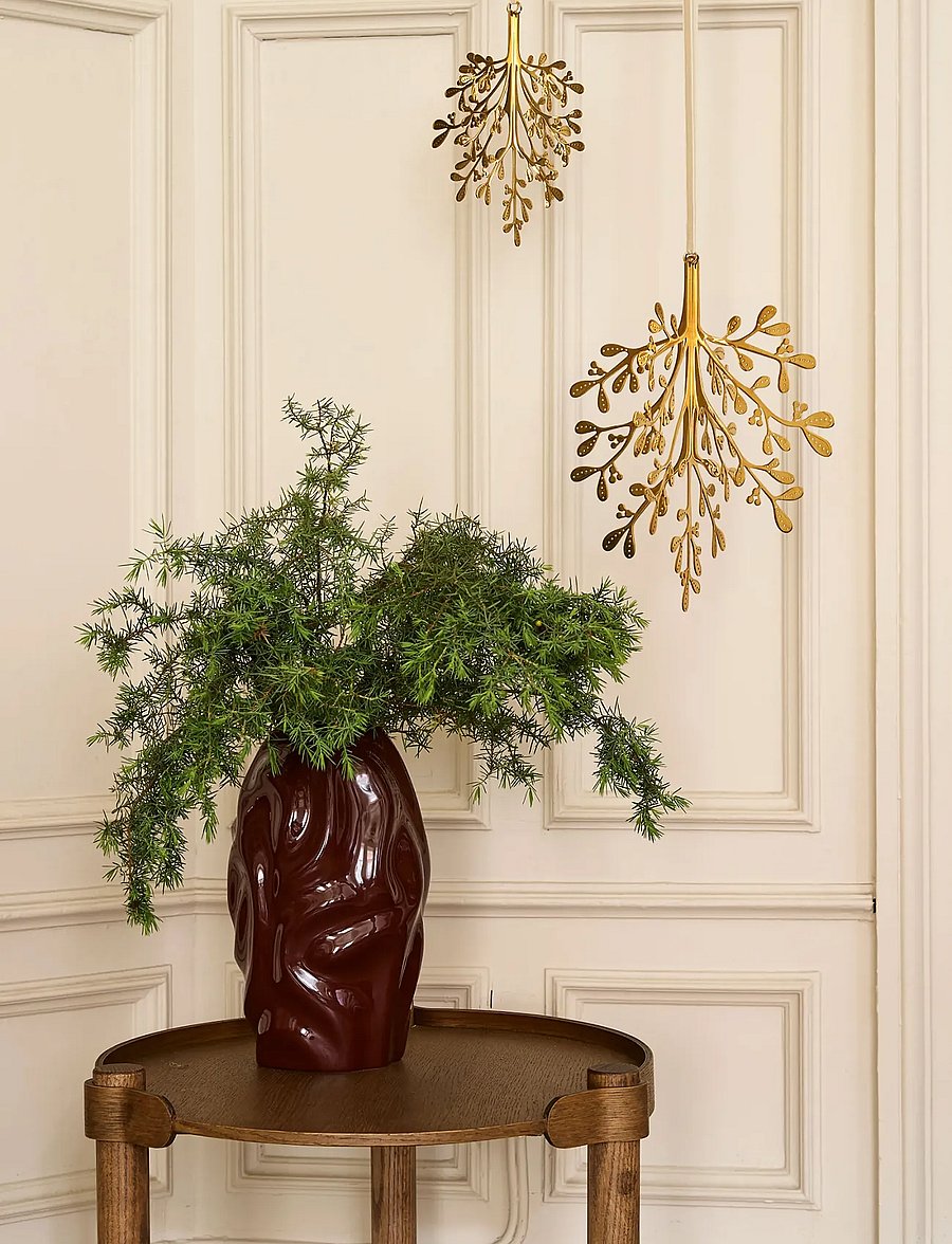 Cooee Design - Christmas Deco Mistletoe 29cm Brass - weihnachtskugeln - brass - 4