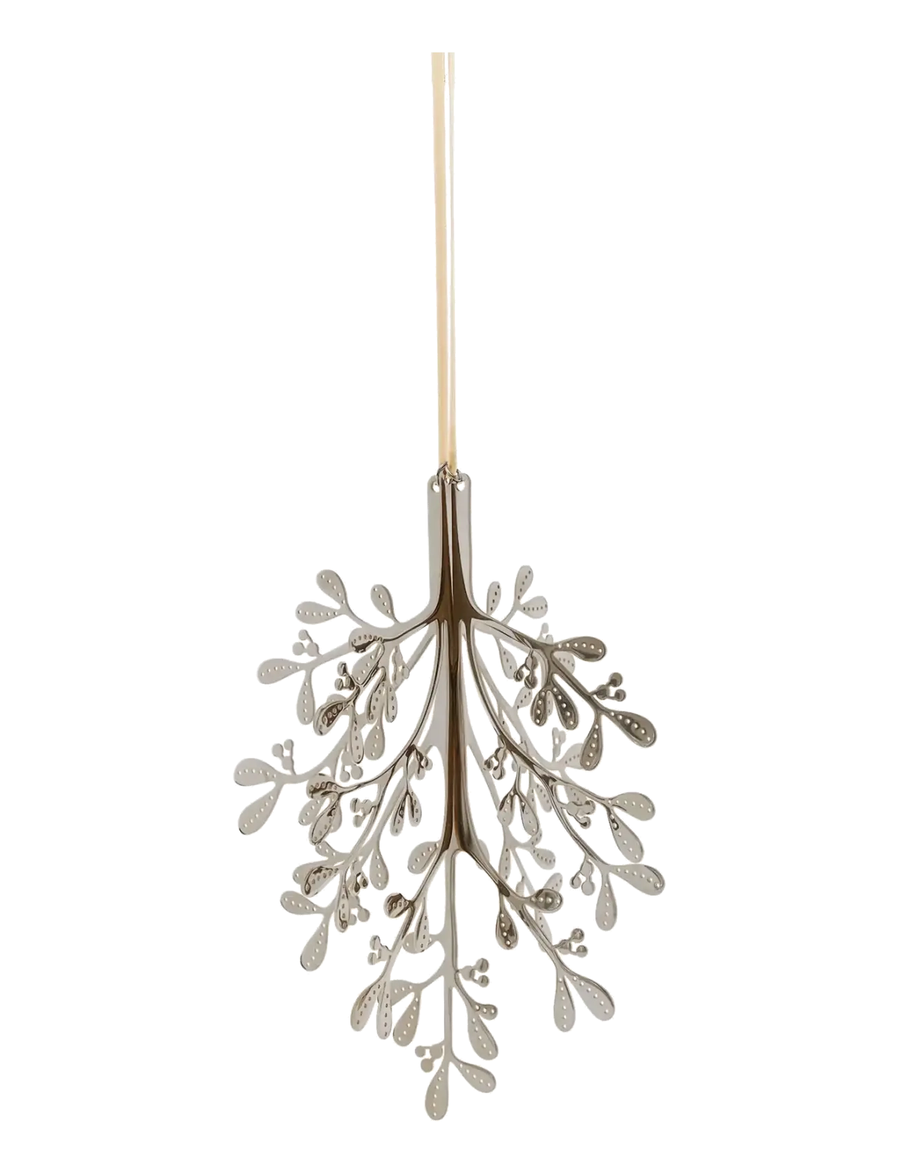 Cooee Design Christmas Deco Mistletoe 29cm Stainless Steel - Jul - STAINLESS STEEL / silver