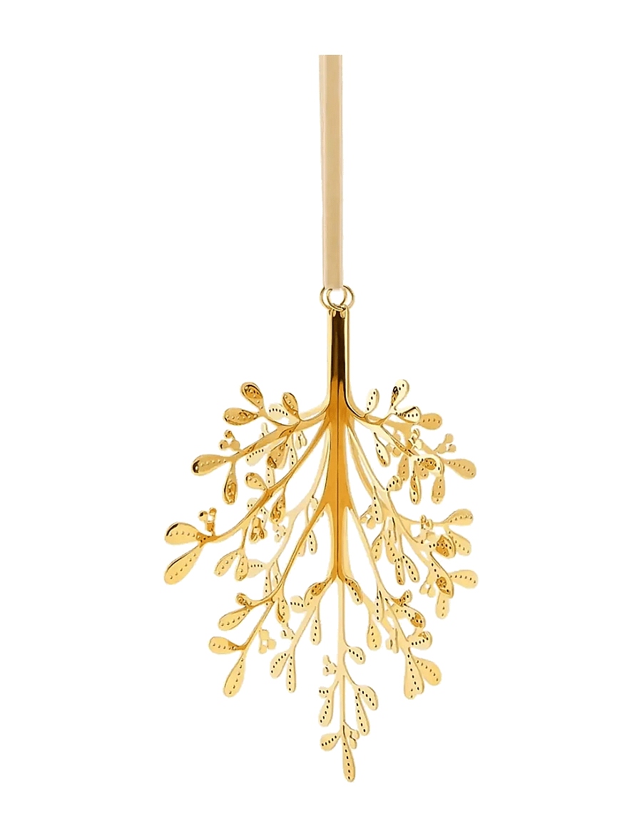 Cooee Design - Christmas Deco Mistletoe 20cm Brass - weihnachtskugeln - brass - 1