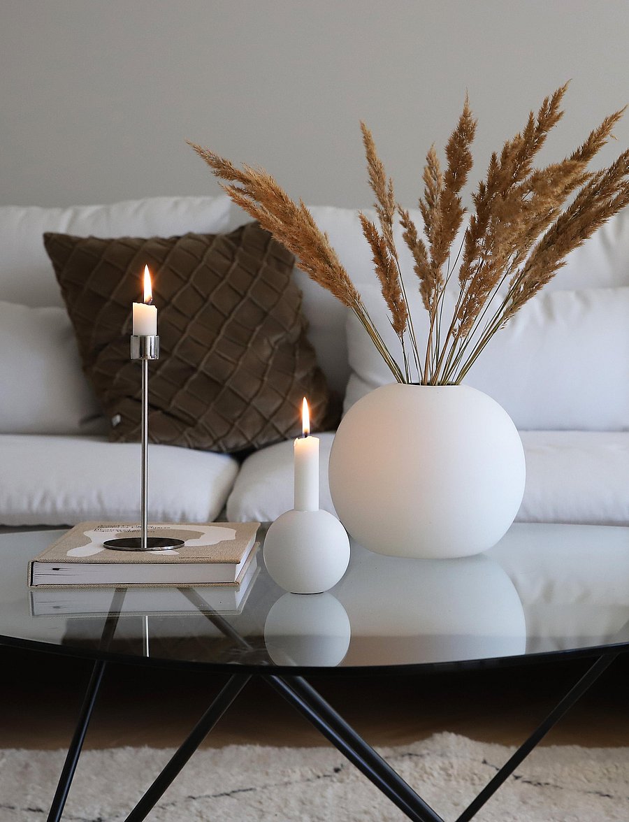Cooee Design - Candlestick Ball 8cm - white - 1
