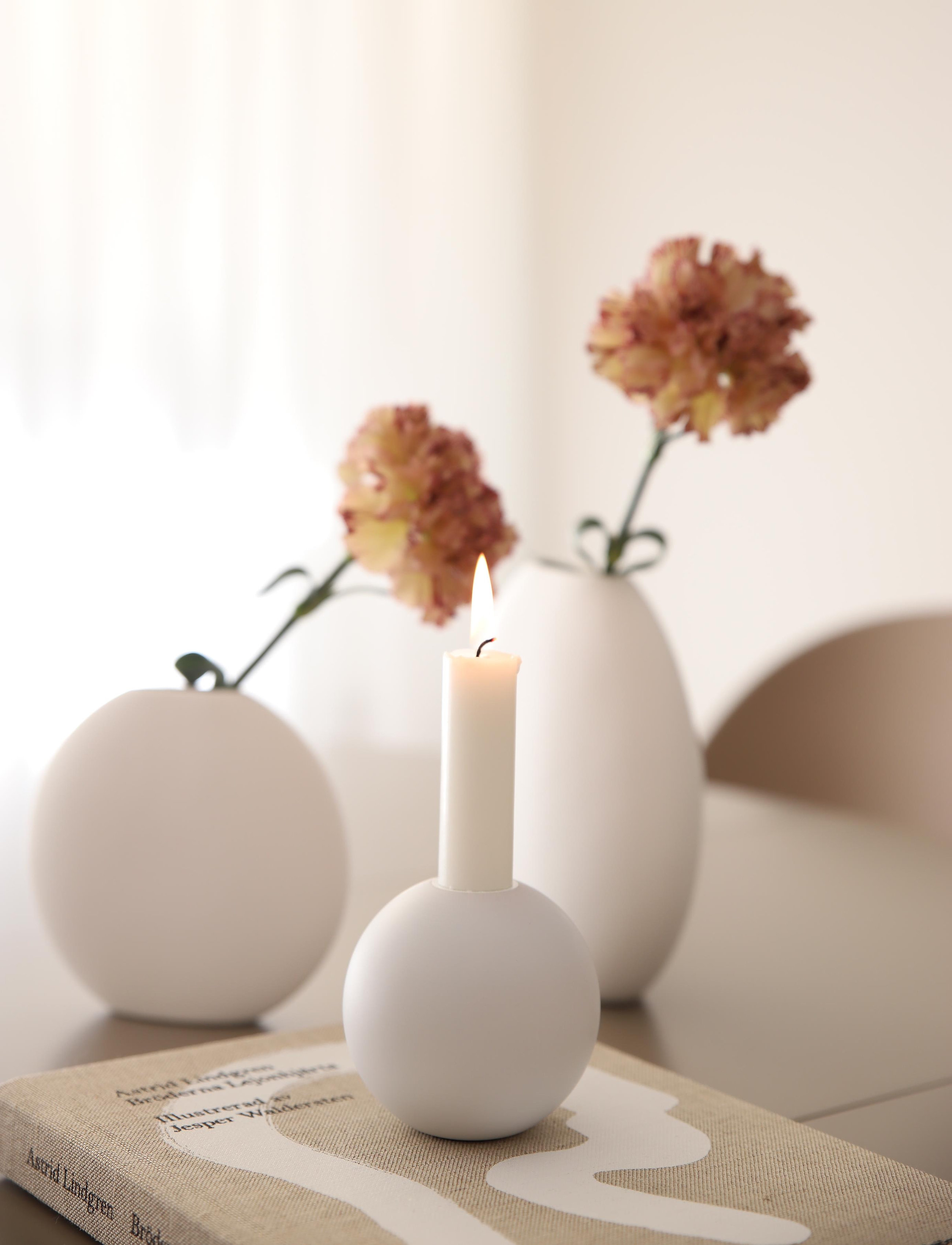 Cooee Design - Candlestick Ball 10cm - white - 1