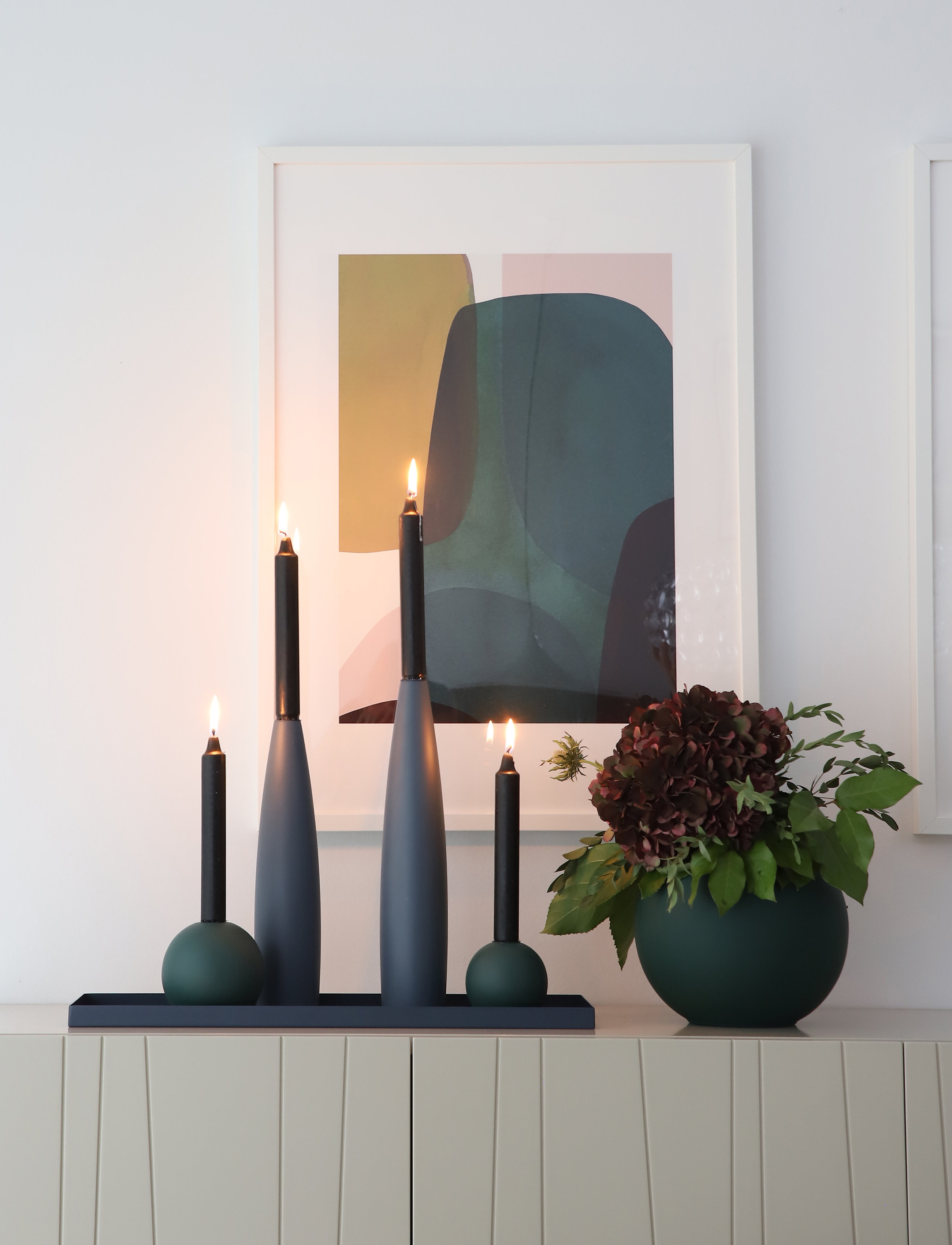 Cooee Design Candlestick Tube, One Size, Candlesticks & Lanterns, Blau - Candlesticks, Homeware