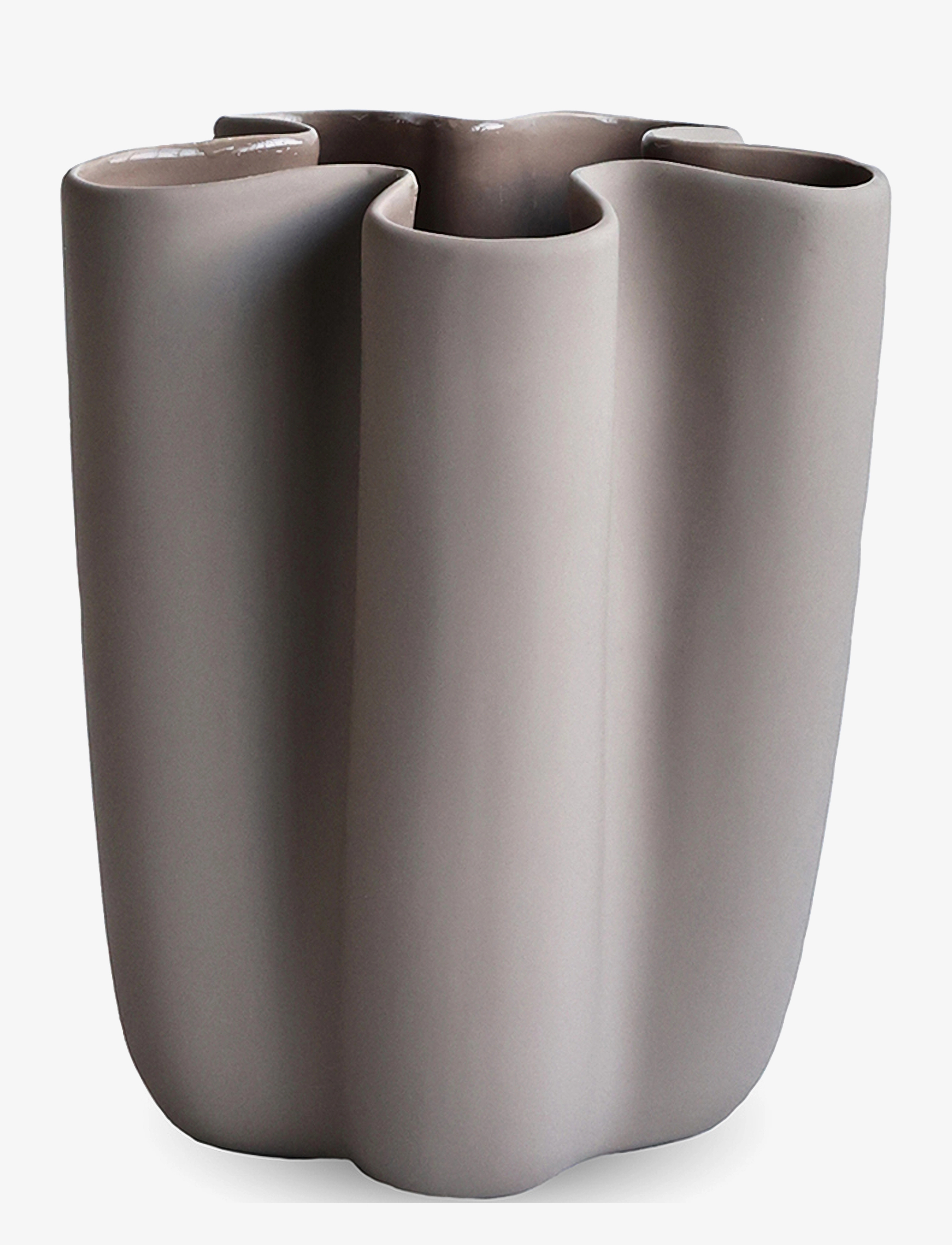 COOEE DESIGN Tulipan Vase 20Cm Grau - H20CM - Unisex
