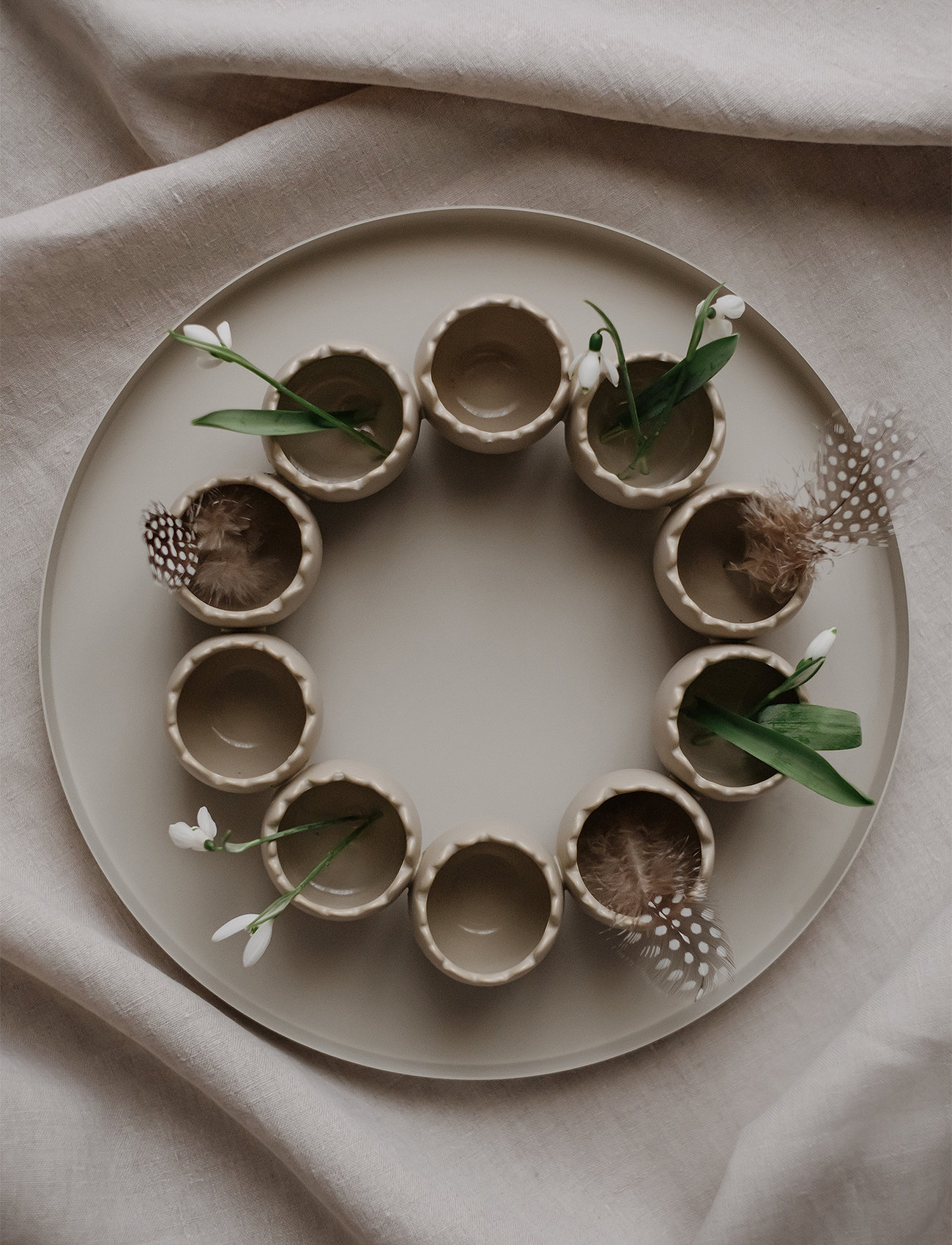 Cooee Design - Easter Wreath Sand - mažos vazos - sand - 1