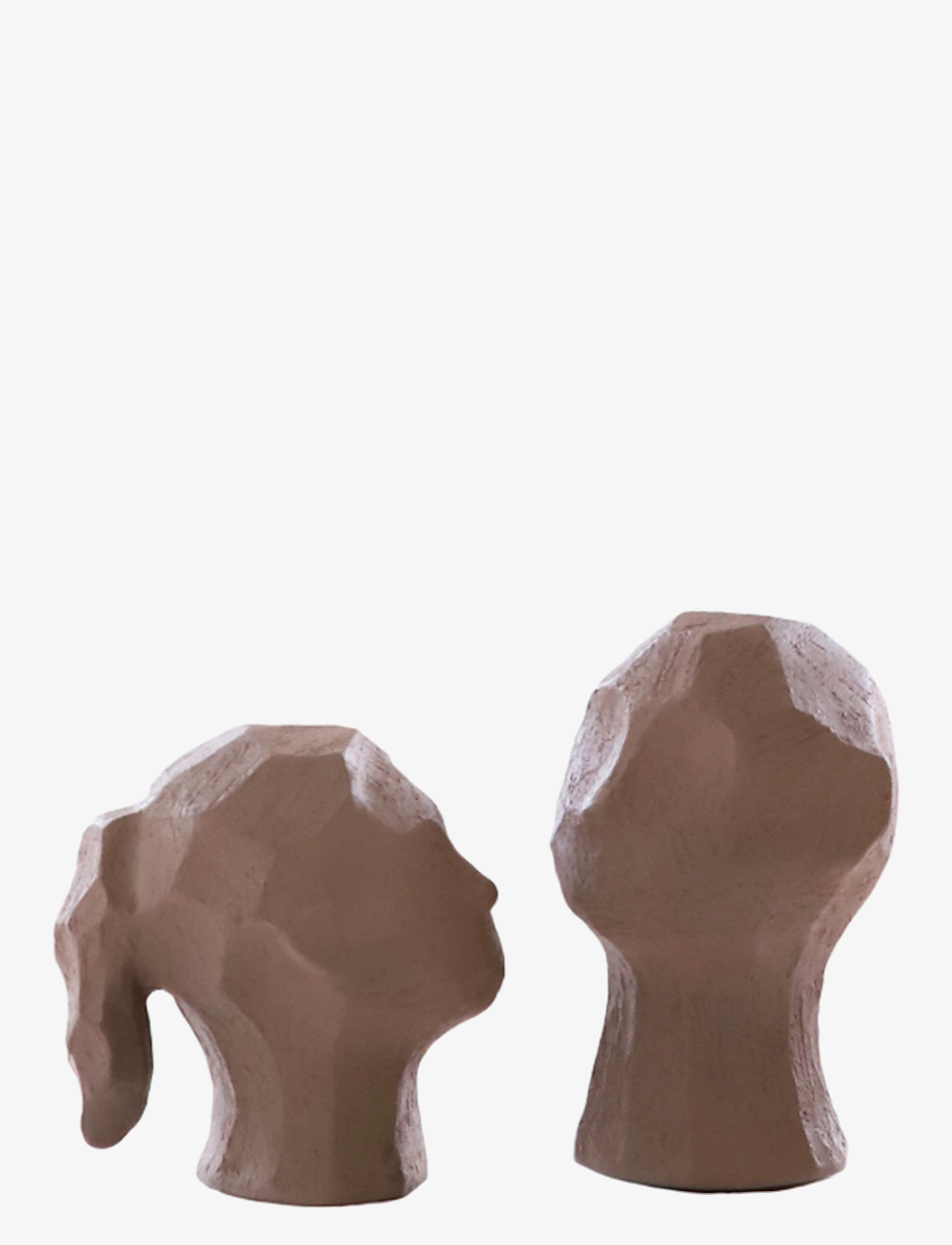 Cooee Design Sculpture Benedict & Amal Earth, Porcelænsfigur og -skulptur, Brun, Str: ONE SIZE