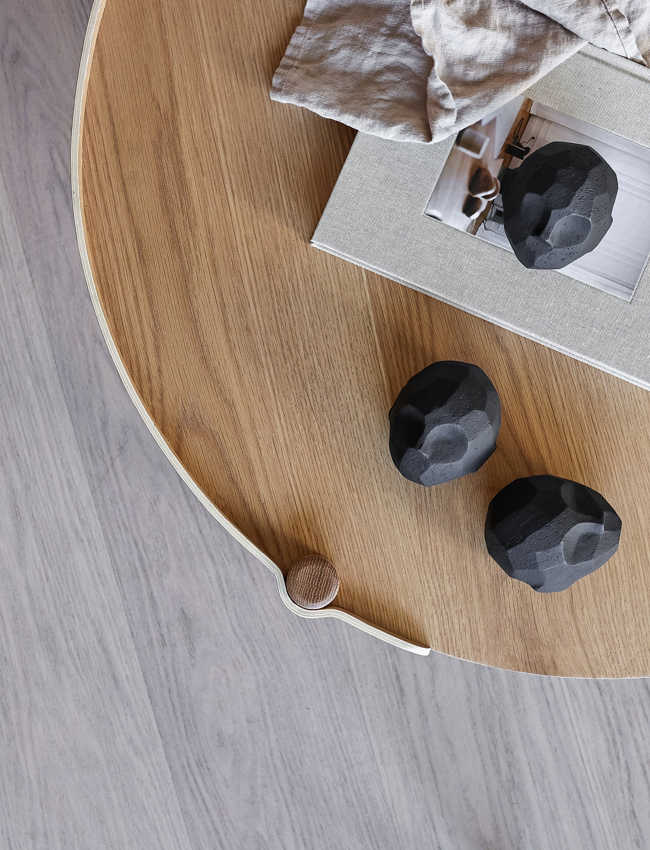 Cooee Design Sculpture Pebble Head, One Size, Decorative Accessories-details, Schwarz - Porcelain Figures & Sculptures, Homeware
