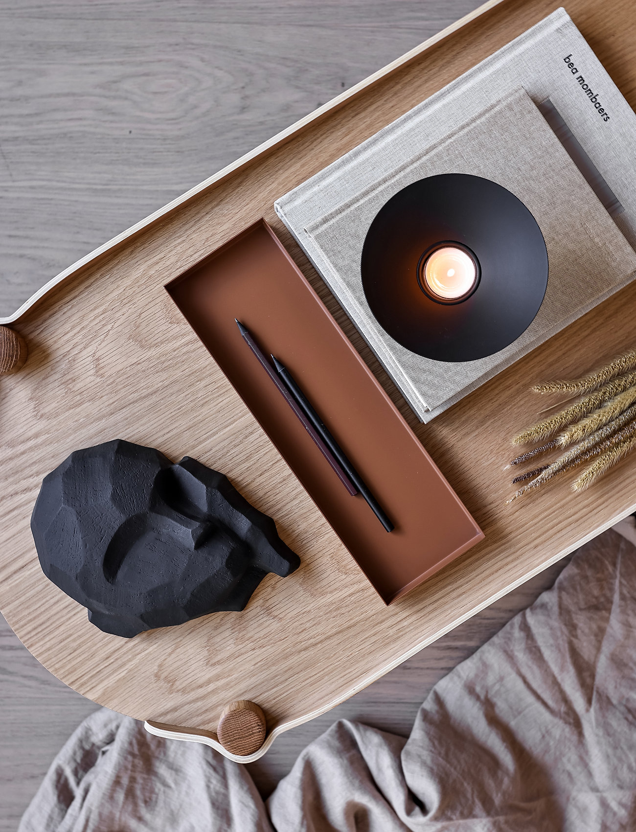 Cooee Design Sculpture Dreamer, One Size, Decorative Accessories-details, Schwarz - Porcelain Figures & Sculptures, Homeware