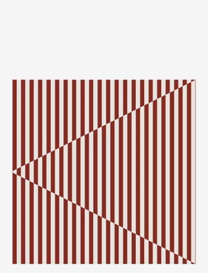 Cooee Design - Napkin Broken Lines - paper napkins - berry/white - 1