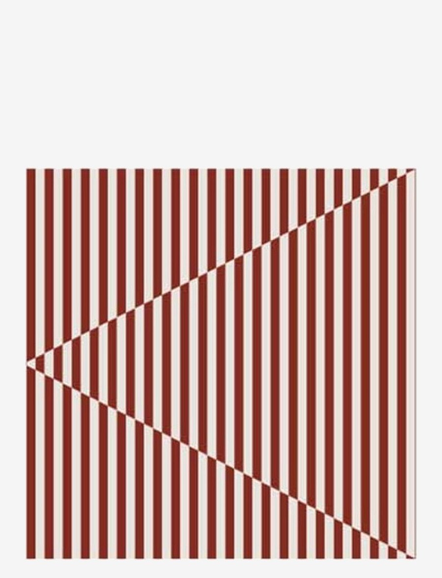 Cooee Design - Napkin Broken Lines - linased ja puuvillased salvrätikud - berry/white - 0