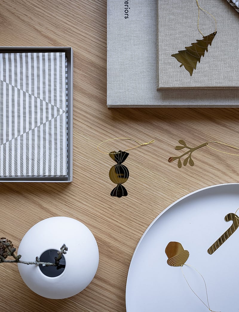 Cooee Design - Napkin Broken Lines - papierservietten - sand/white - 2