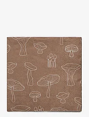 Cooee Design - Napkin Fungi - paper napkins - hazelnut - 0