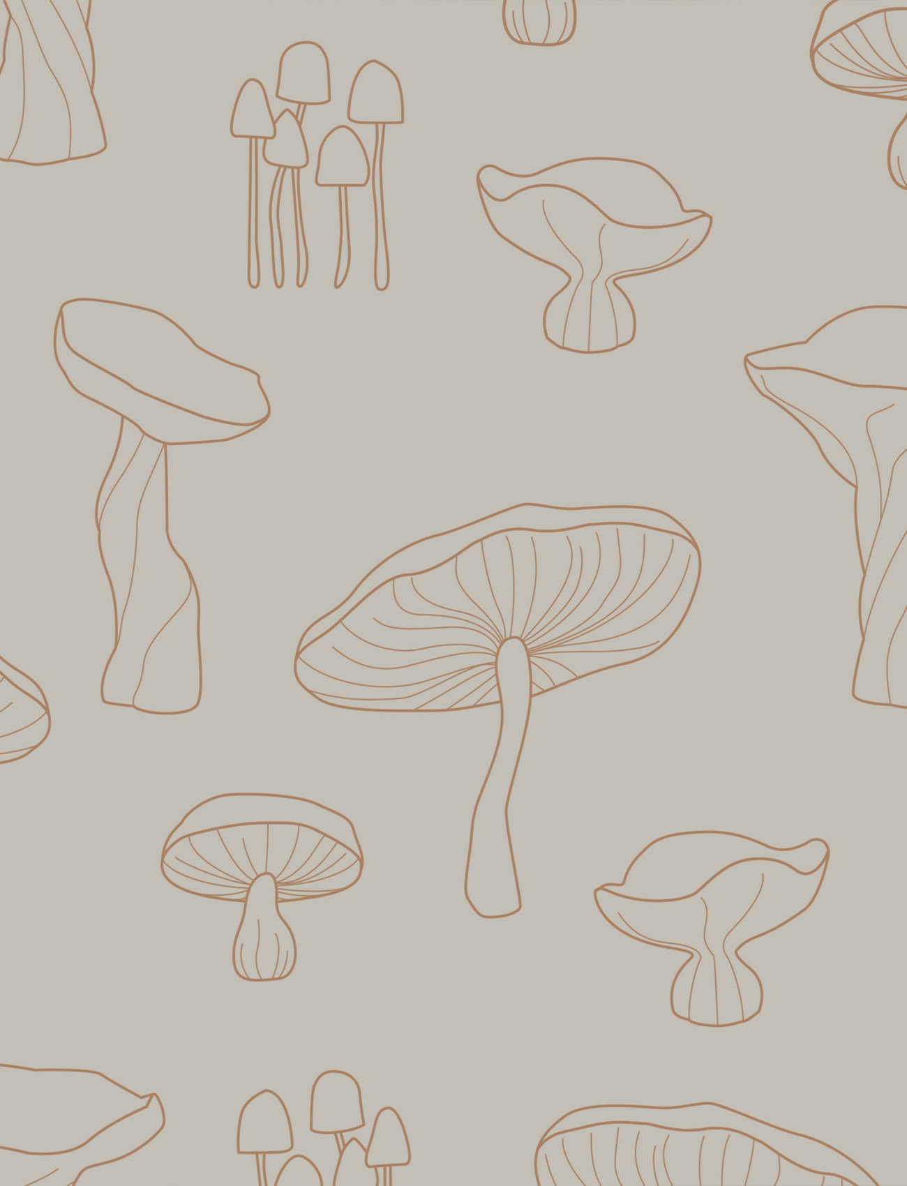 Cooee Design - Napkin Fungi - popierinės servetėlės - sand - 2