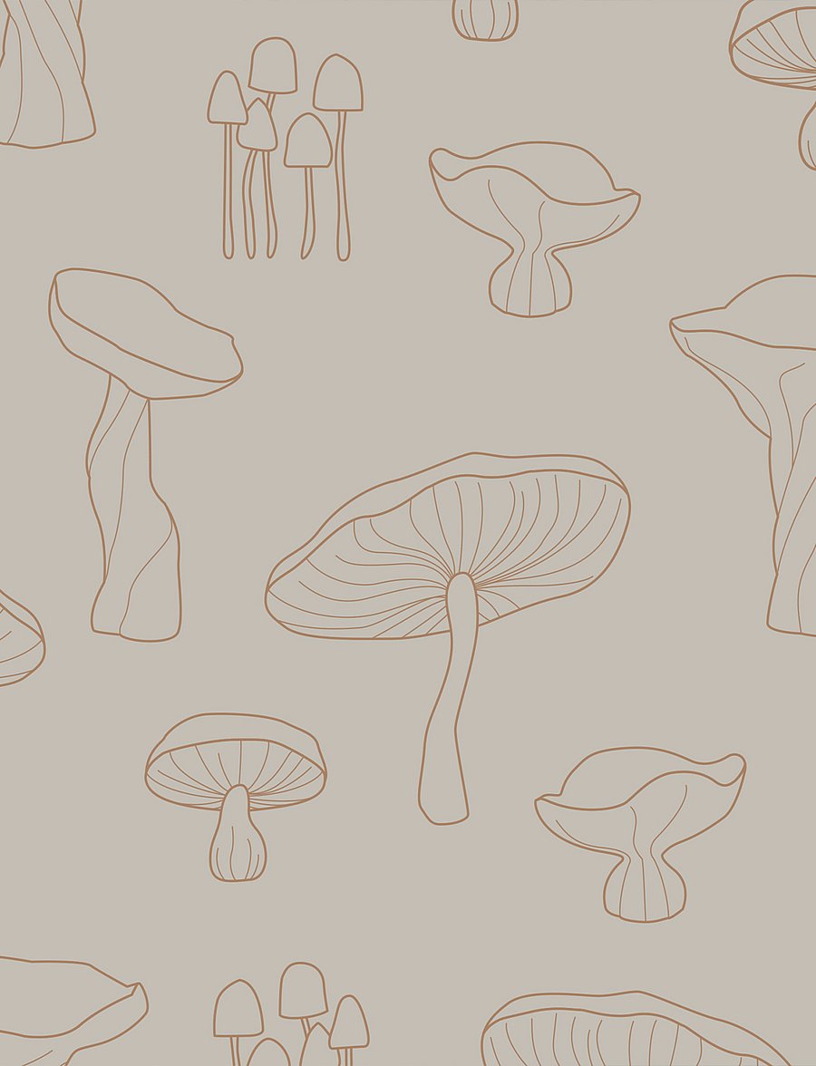 Cooee Design - Napkin Fungi - linased ja puuvillased salvrätikud - sand - 1
