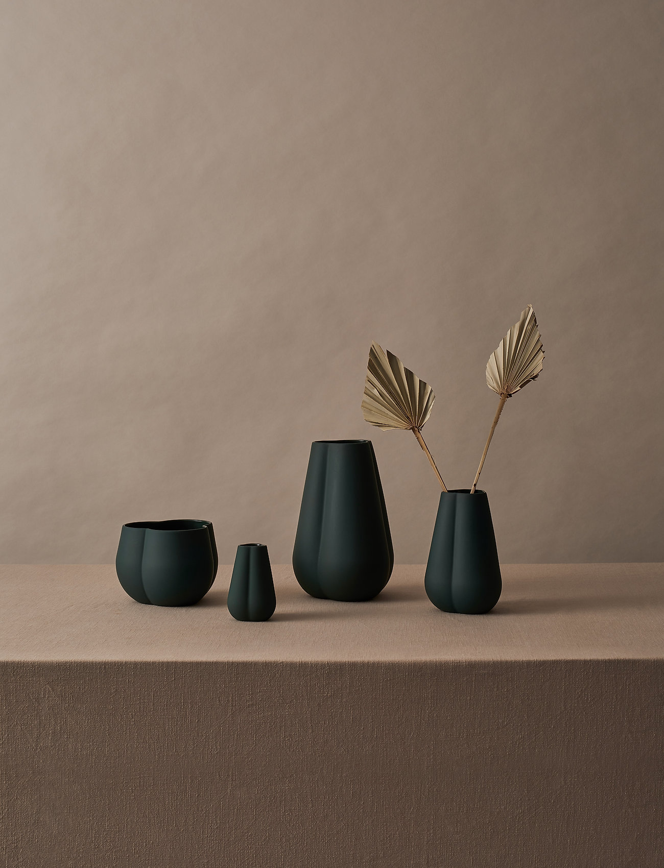 Cooee Design - Clover 11cm - kleine vasen - dark green - 1
