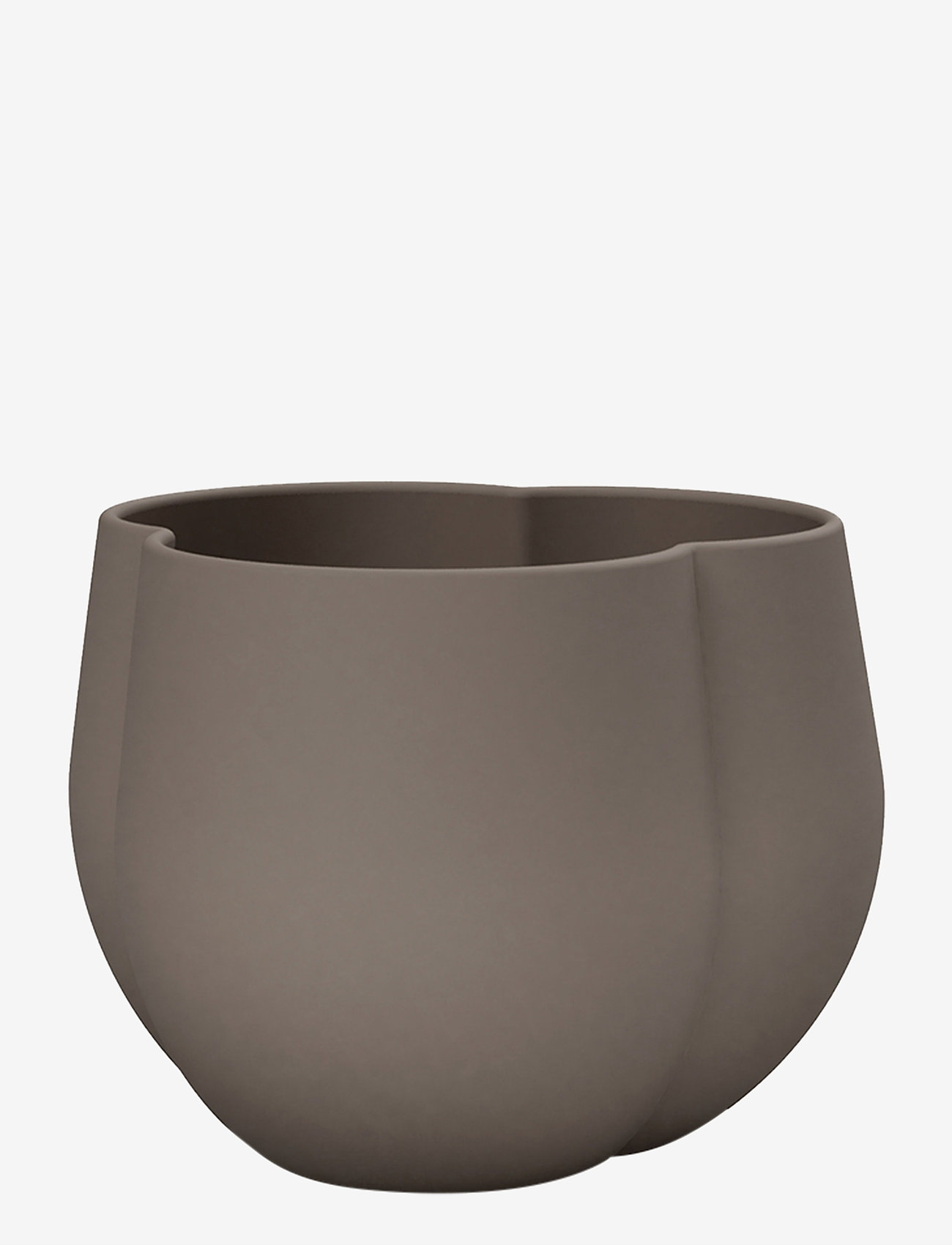 Cooee Design - Clover Flower Pot 12cm - najniższe ceny - mud - 0
