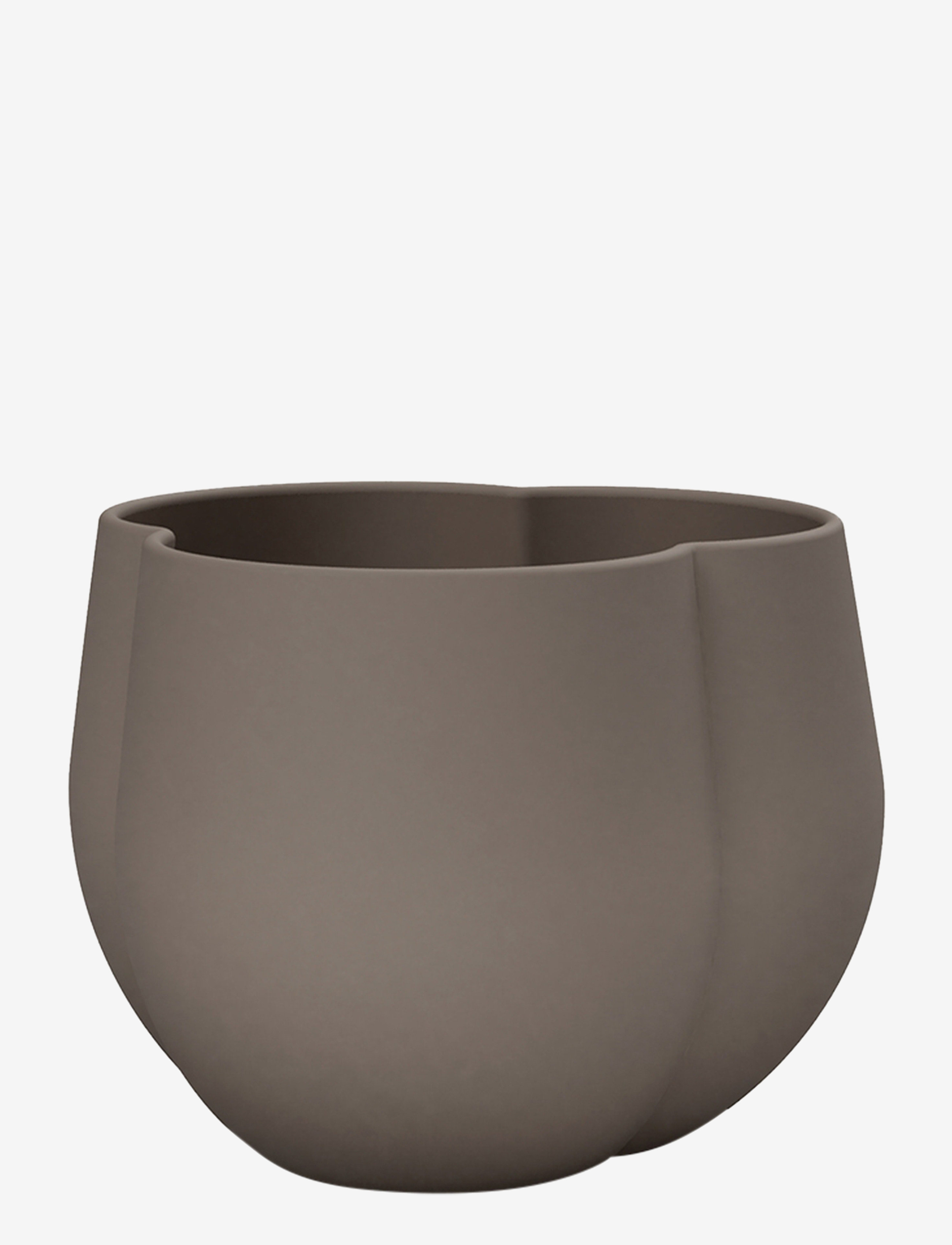 Cooee Design Clover Flower Pot 12cm - 4 for 3 - MUD / beige