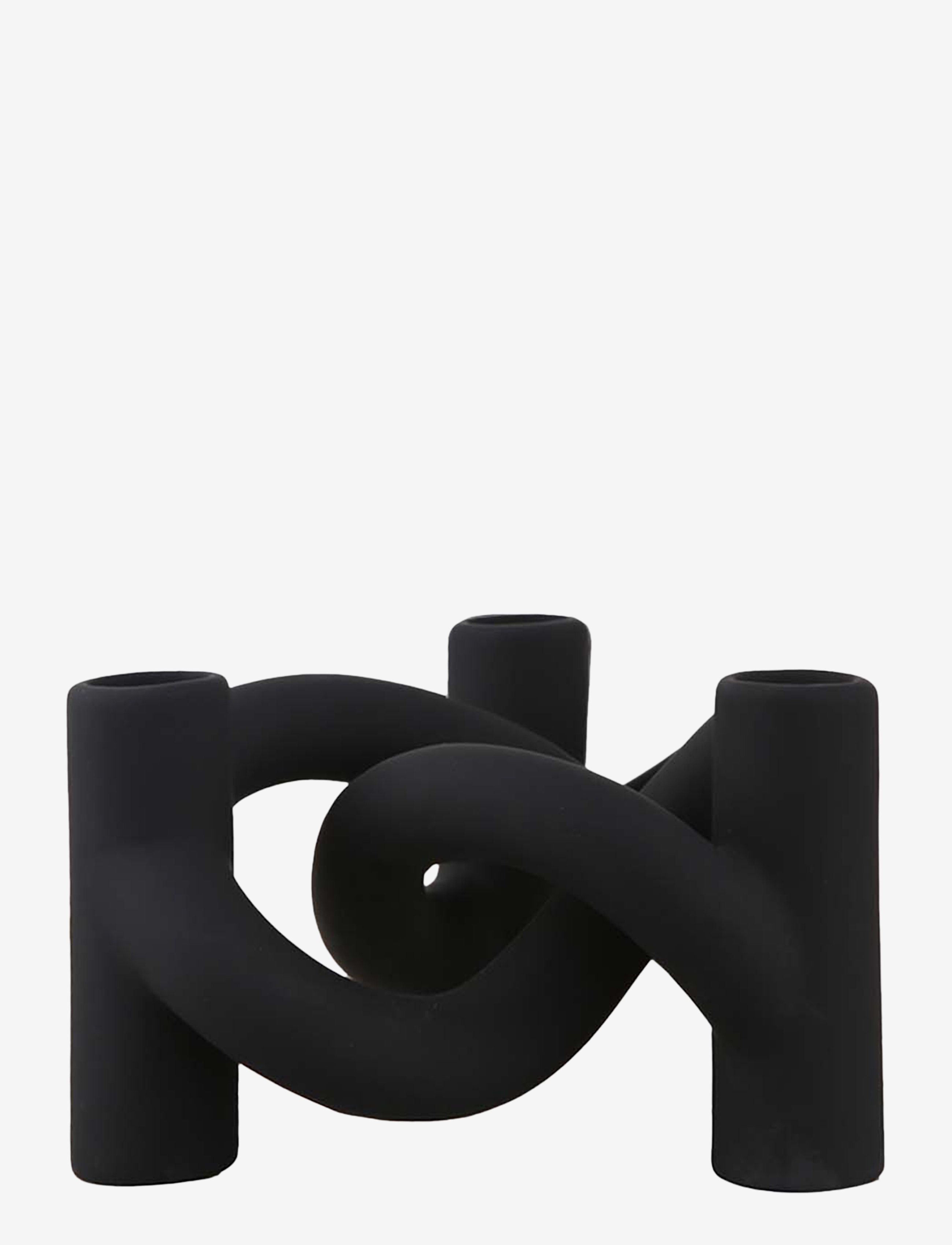 Cooee Design Lykke Three, H10 cm, Black, Dekoration > Lysestager Og Fyrfadsstager, Unisex