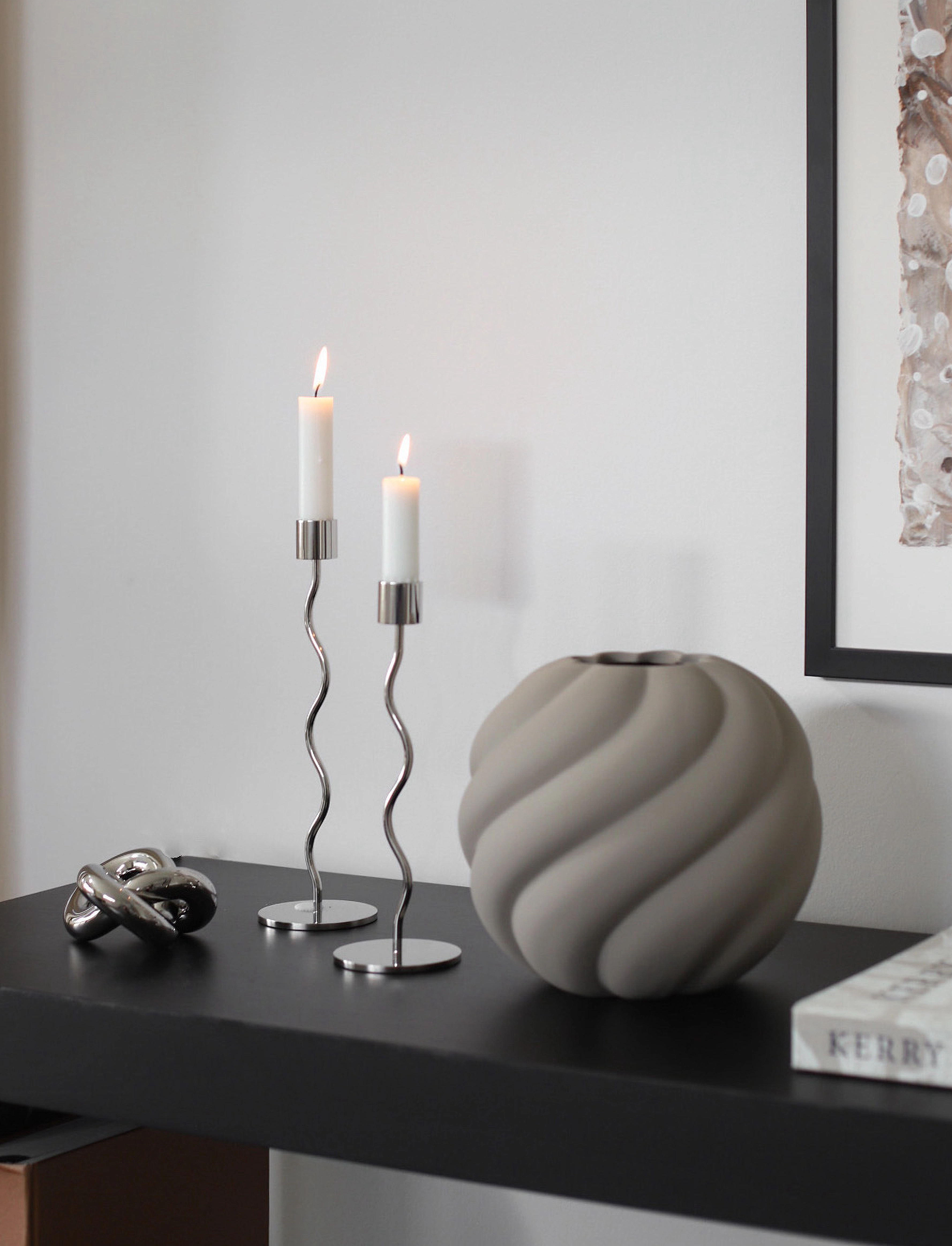 Cooee Design - Knot table small Light Silver - light silver - 2