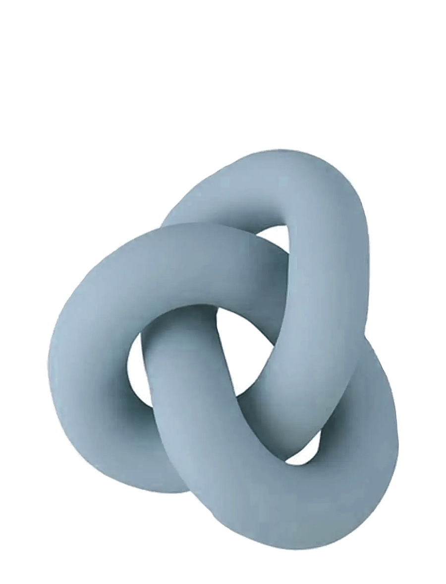 Cooee Design - Knot Table Large Pale Blue - figures et sculptures - pale blue - 1