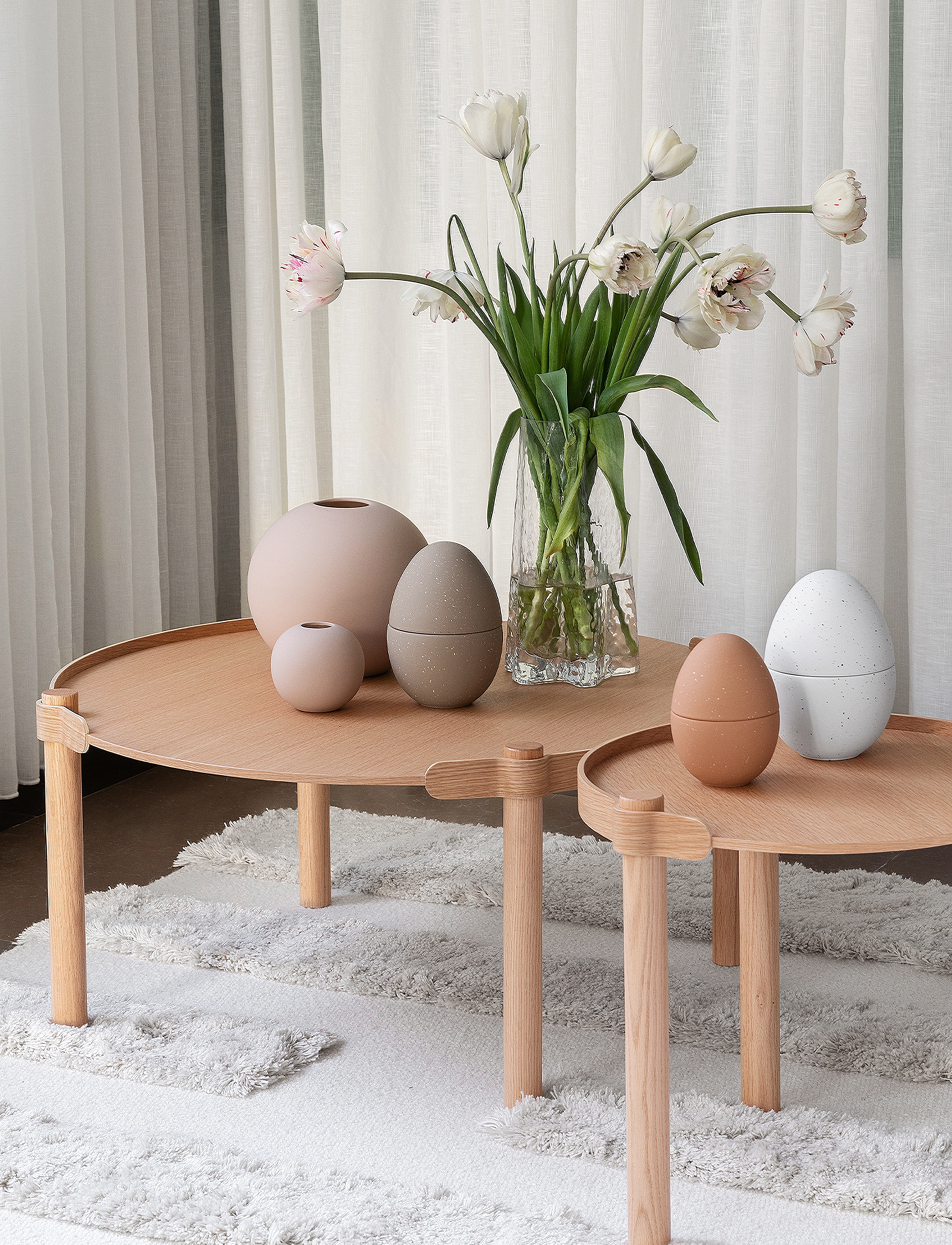 Cooee Design Gry Vase 30cm, H30 cm, Nude, Vaser > Store Vaser, Unisex