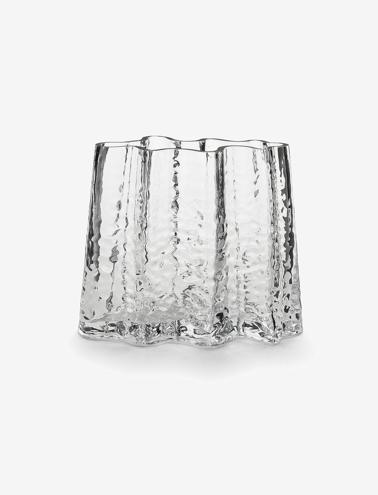 Cooee Design - Gry Wide Vase 19cm - stora vaser - clear - 0