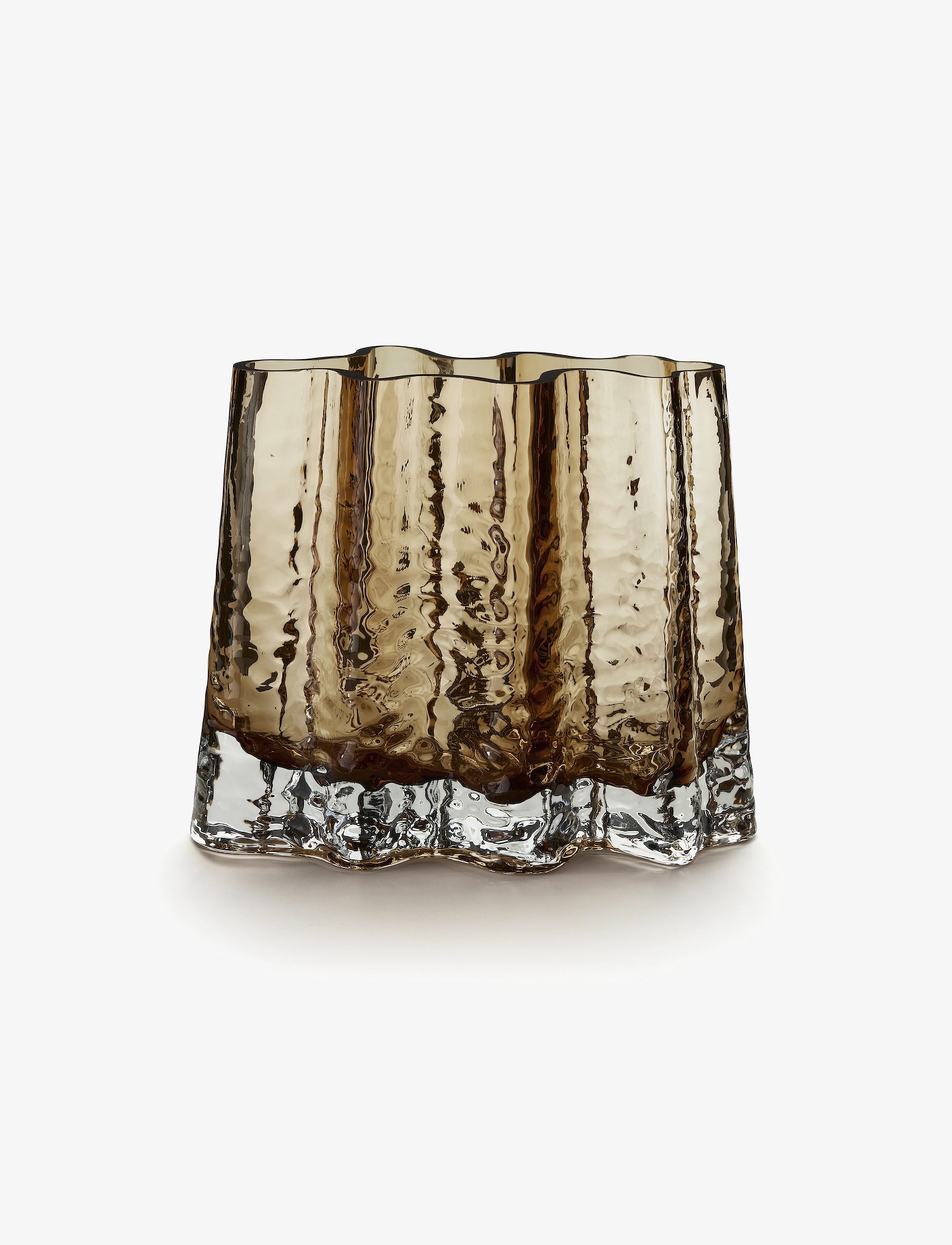 Cooee Design Gry Wide Vase, Stor vase, Brun, Str: H19CM