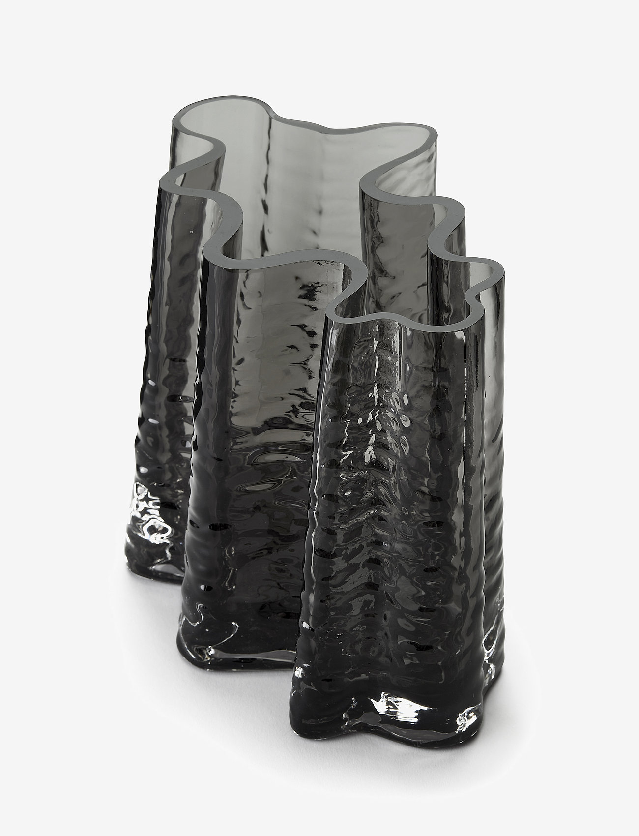 Cooee Design - Gry Wide Vase 19cm - big vases - smoke - 1