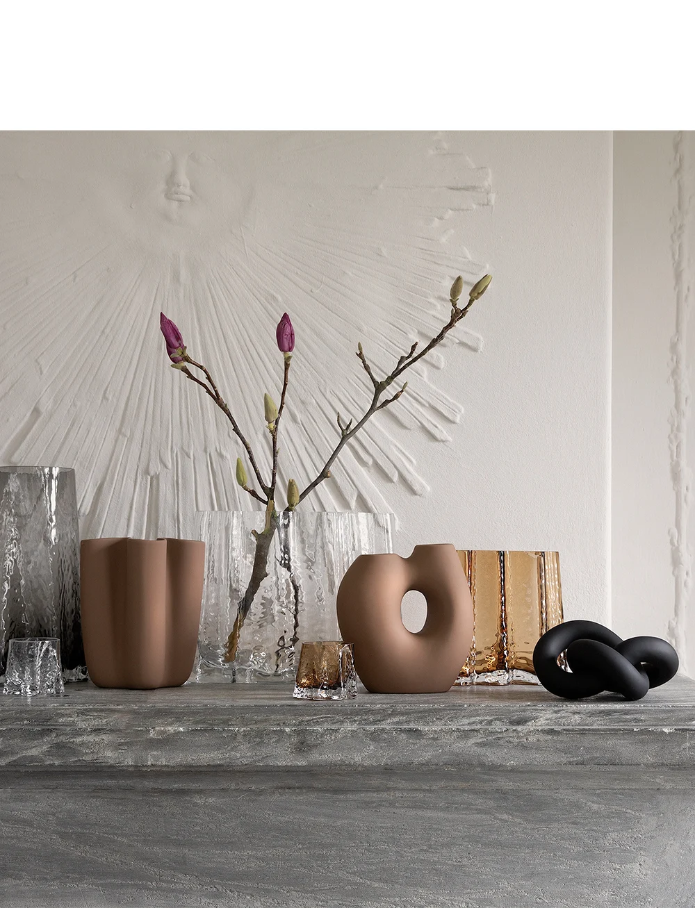 Cooee Design - Gry Wide Vase - nach preis einkaufen - clear - 2