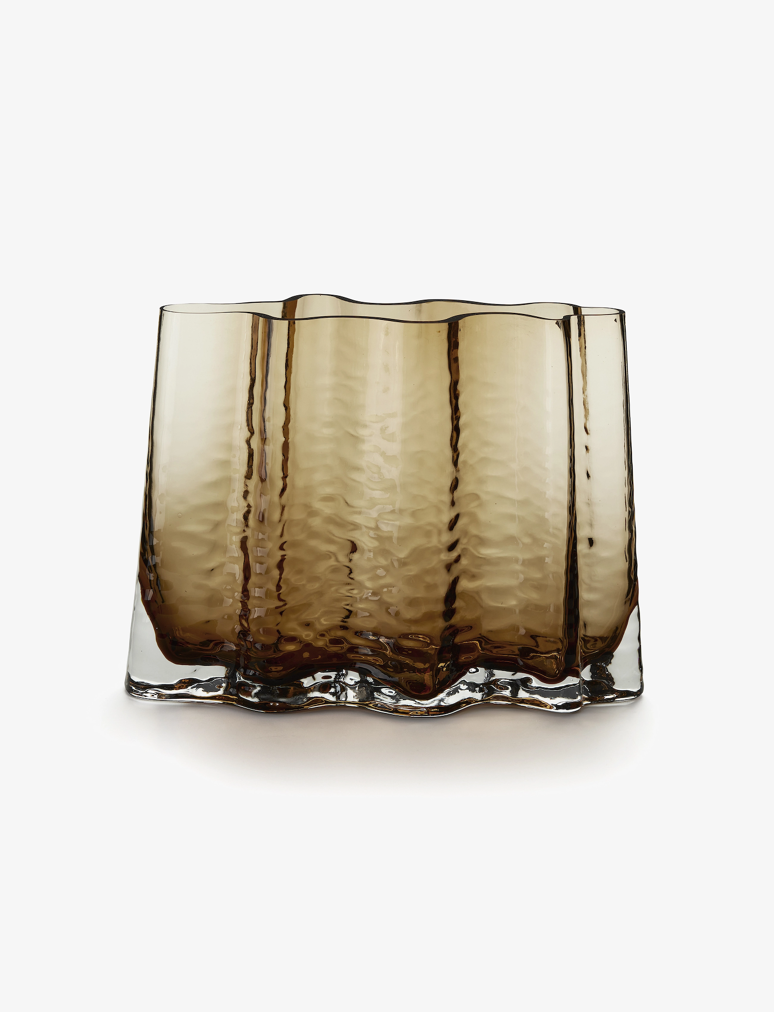 Cooee Design Gry Wide Vase - Vaasid - COGNAC / brown