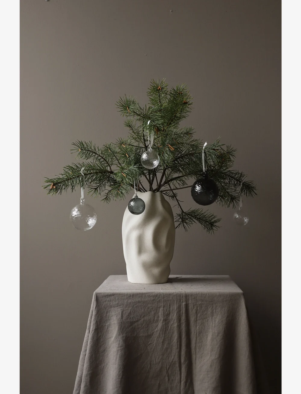 Cooee Design - Gry Marble 5 cm - weihnachtskugeln - clear - 1